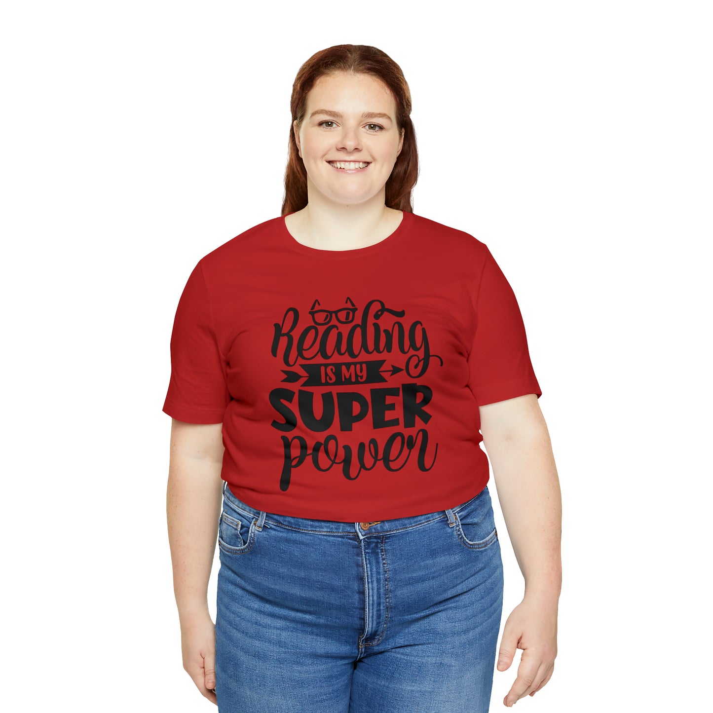 Reading Is My Super Power Short Sleeve Tee