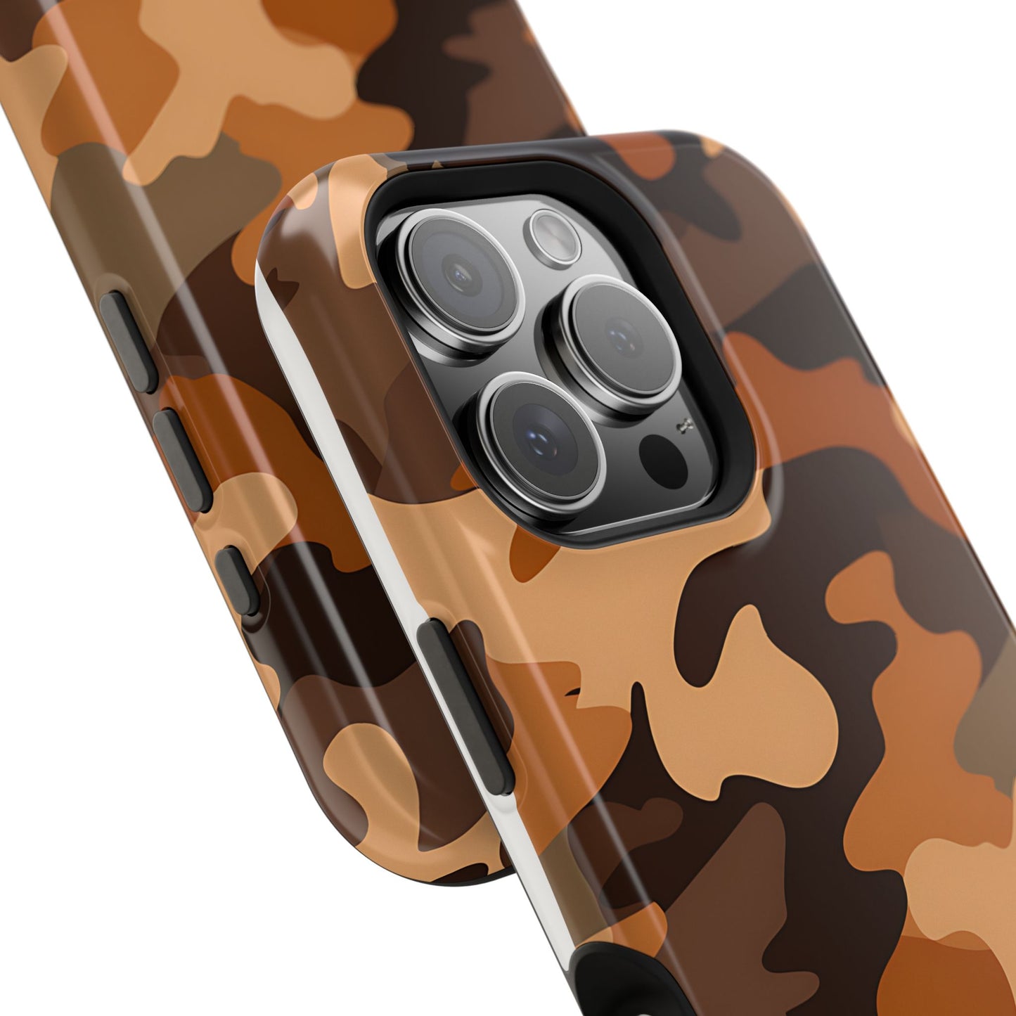 Camo Magnetic Impact Phone Case — Rugged Brown Camouflage iPhone Cover