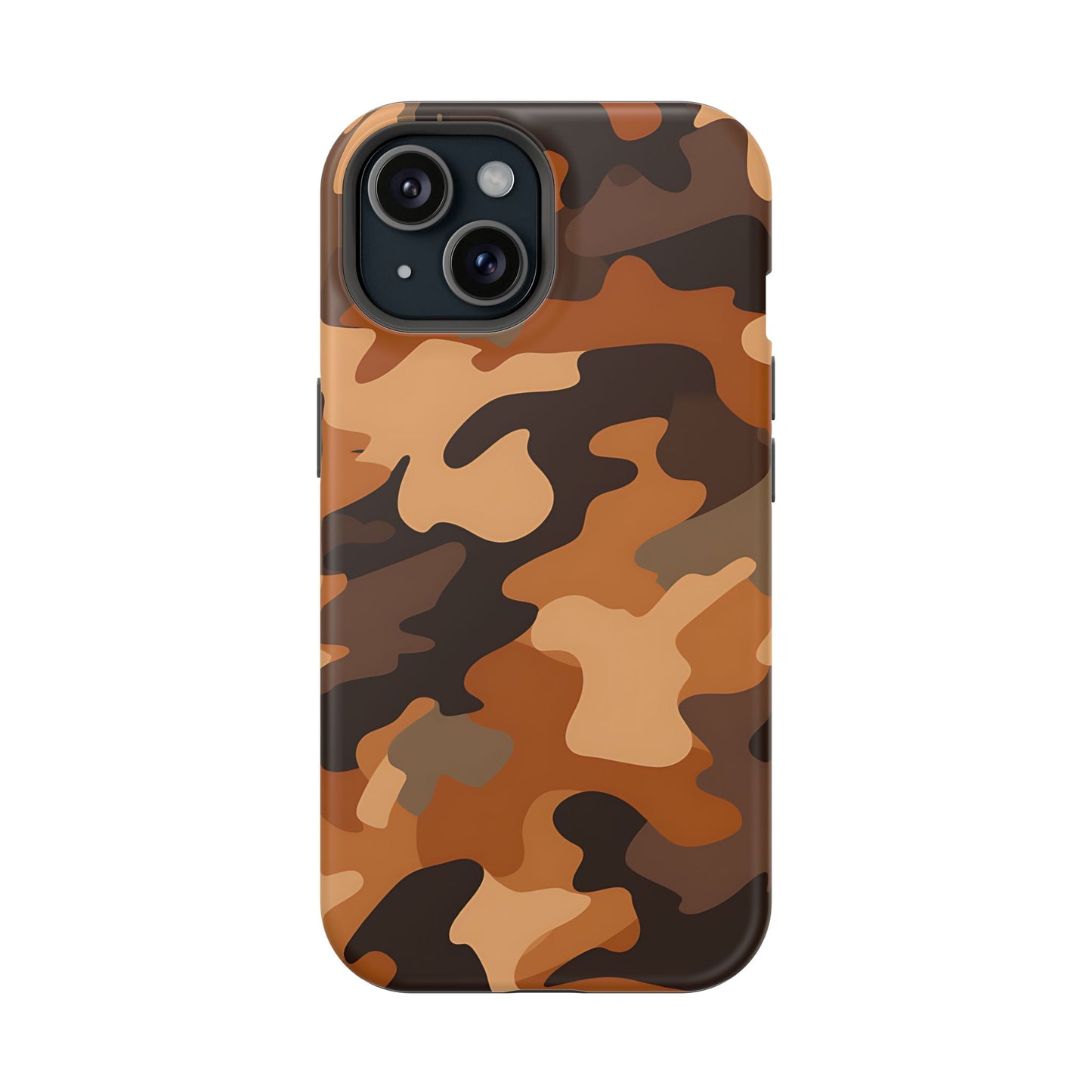 Camo Magnetic Impact Phone Case — Rugged Brown Camouflage iPhone Cover
