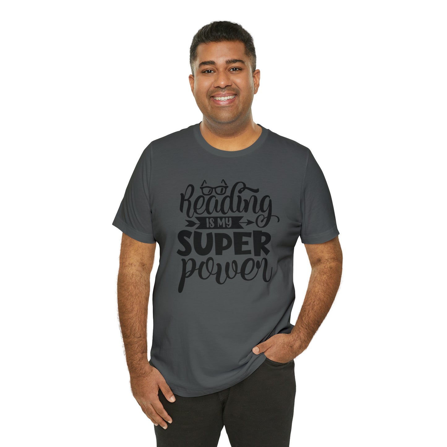 Reading Is My Super Power Short Sleeve Tee