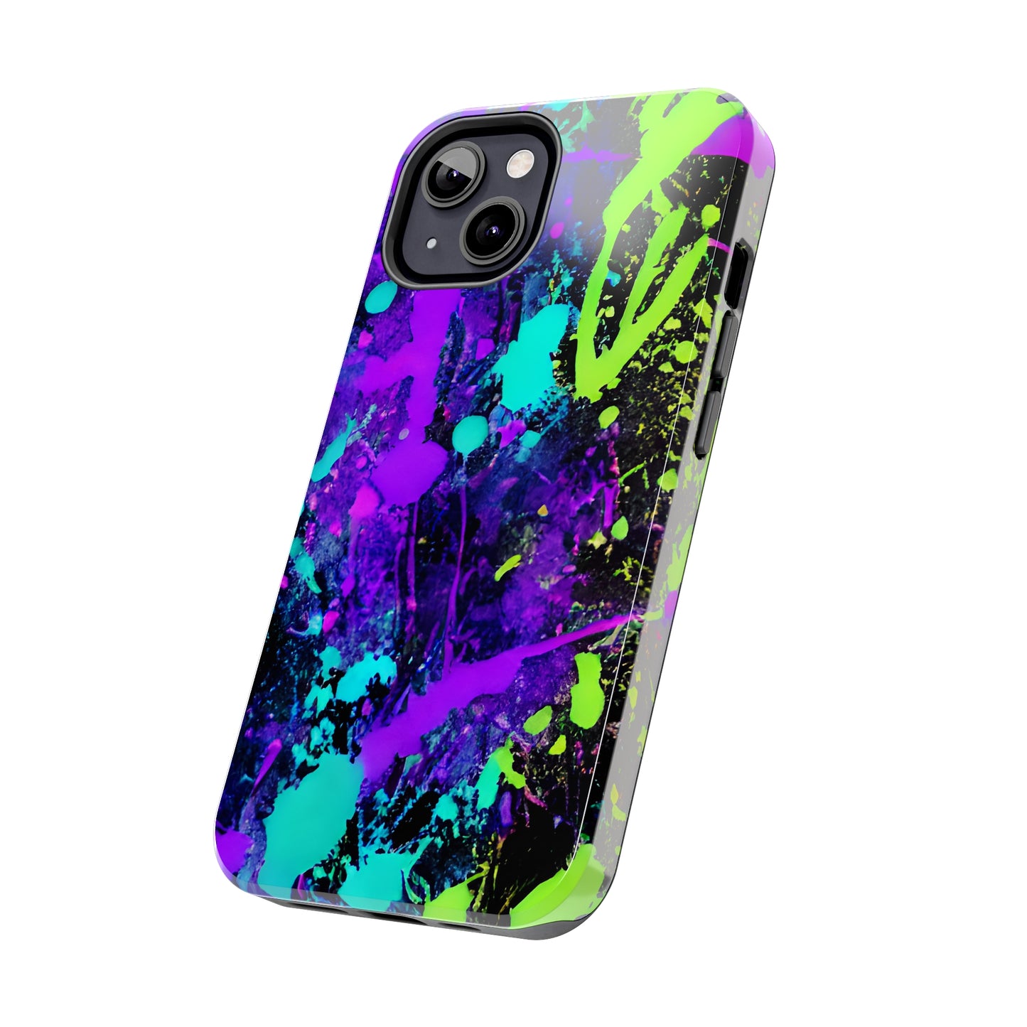 Tough Phone Cases Neon Paint