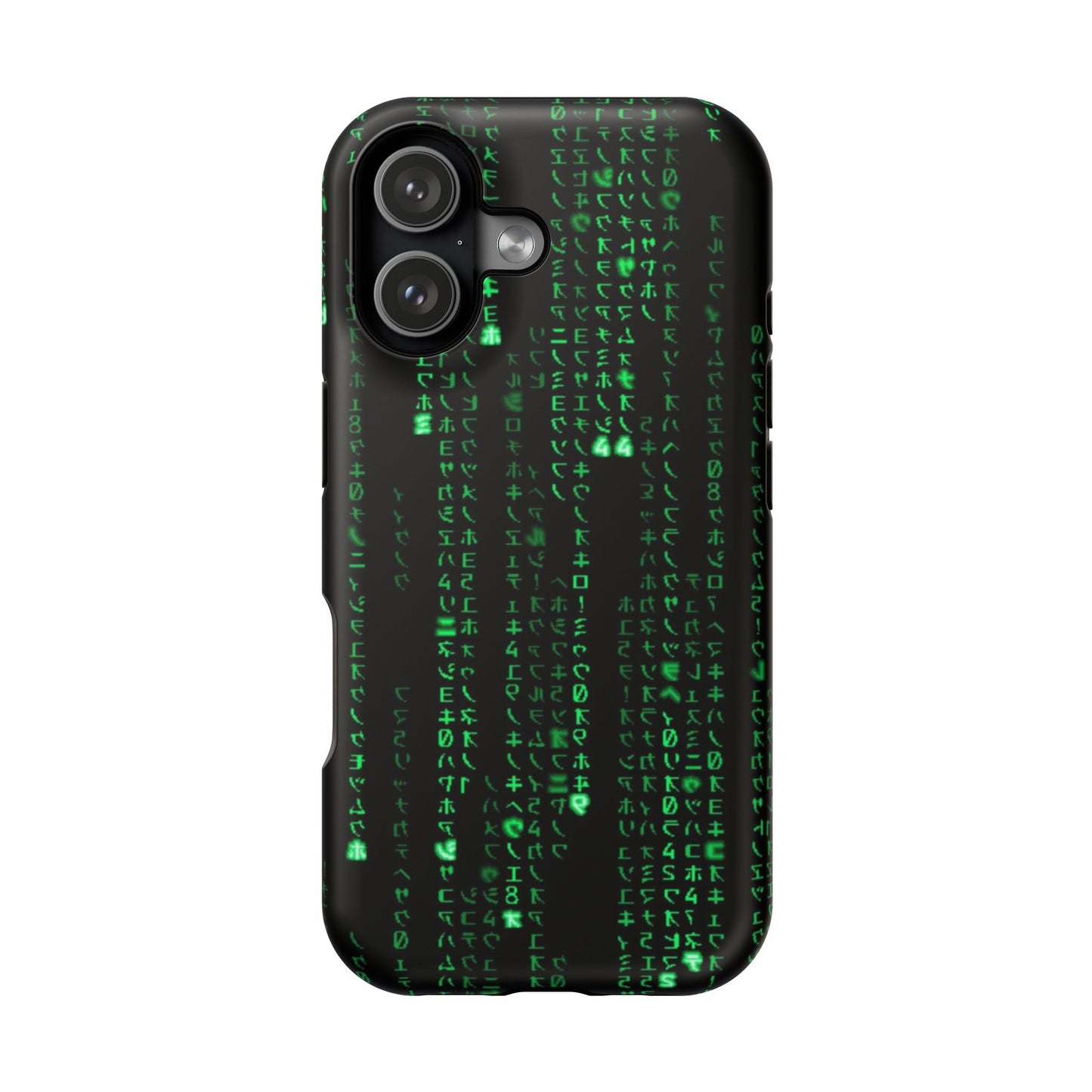 Matrix-Inspired Green Code Magnetic Tough Case, Phone Cover for Tech Lovers