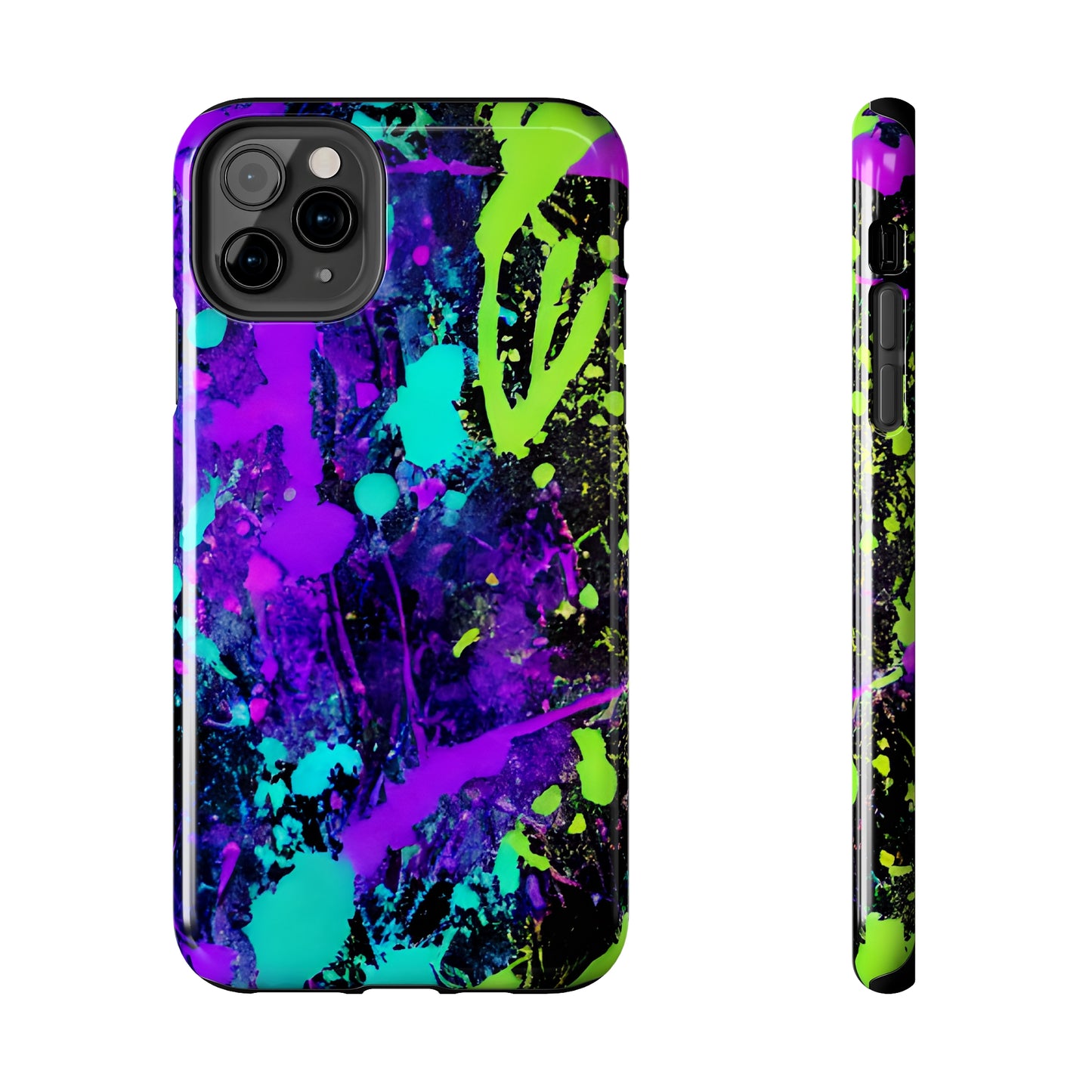 Tough Phone Cases Neon Paint