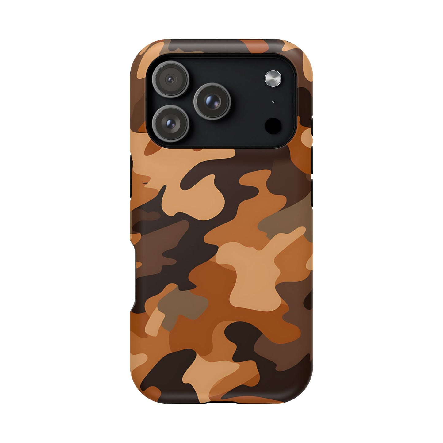 Camo Magnetic Impact Phone Case — Rugged Brown Camouflage iPhone Cover