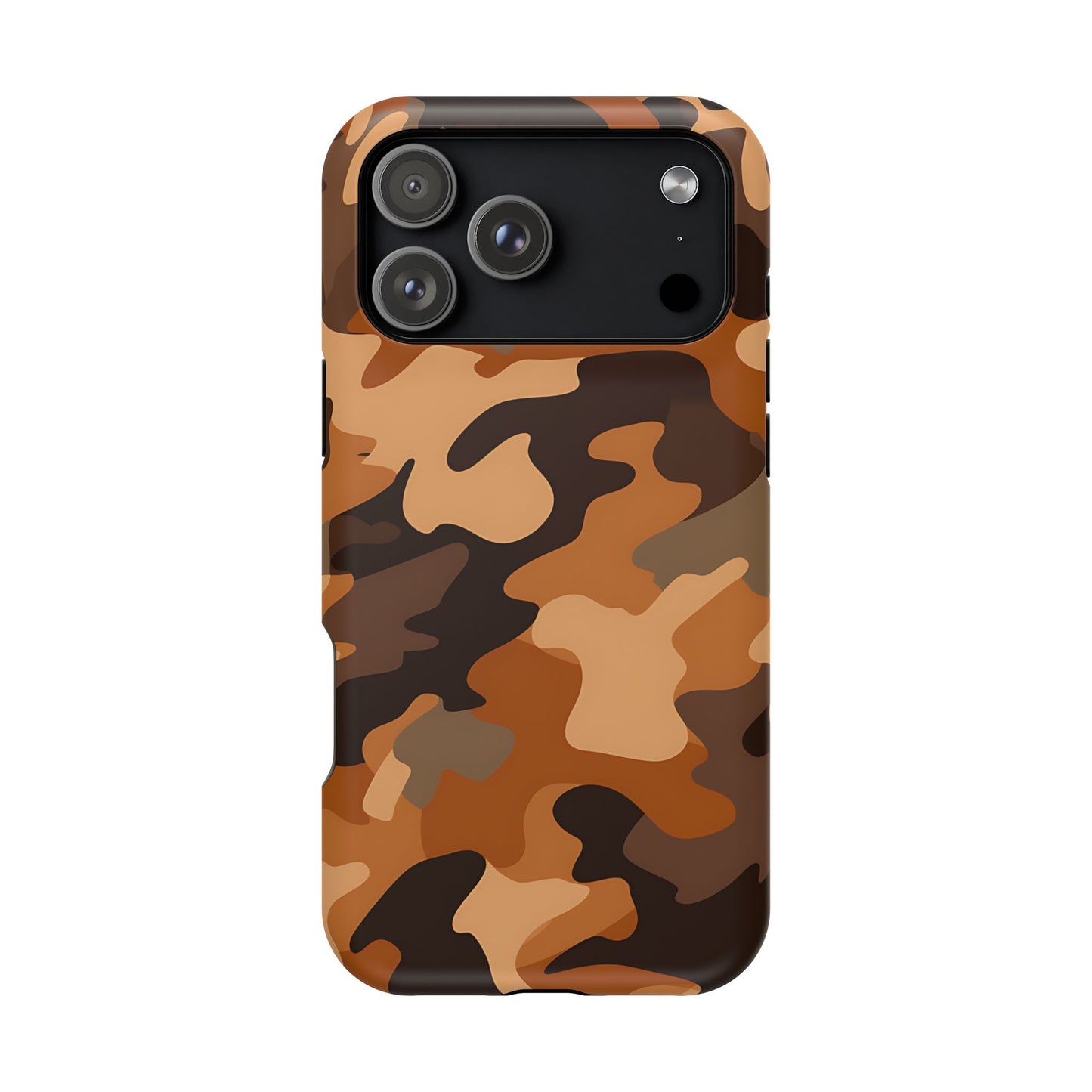 Camo Magnetic Impact Phone Case — Rugged Brown Camouflage iPhone Cover