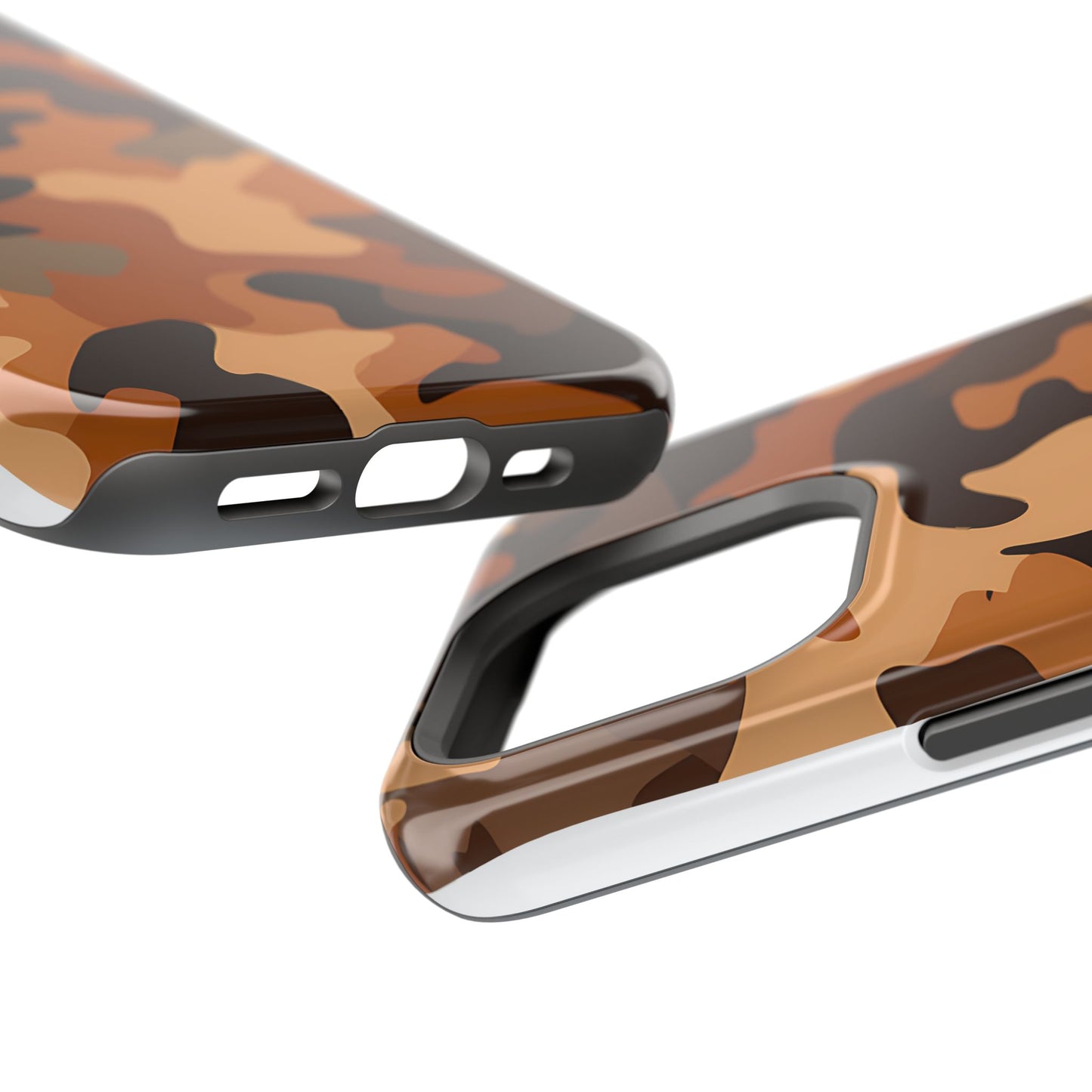 Camo Magnetic Impact Phone Case — Rugged Brown Camouflage iPhone Cover