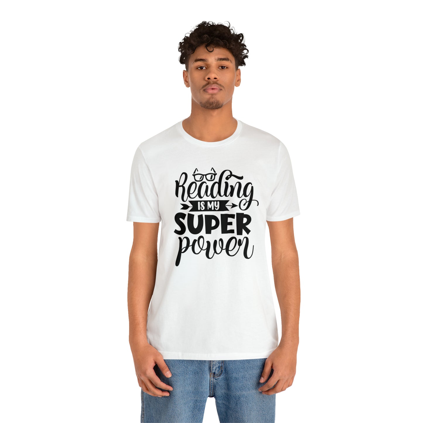 Reading Is My Super Power Short Sleeve Tee