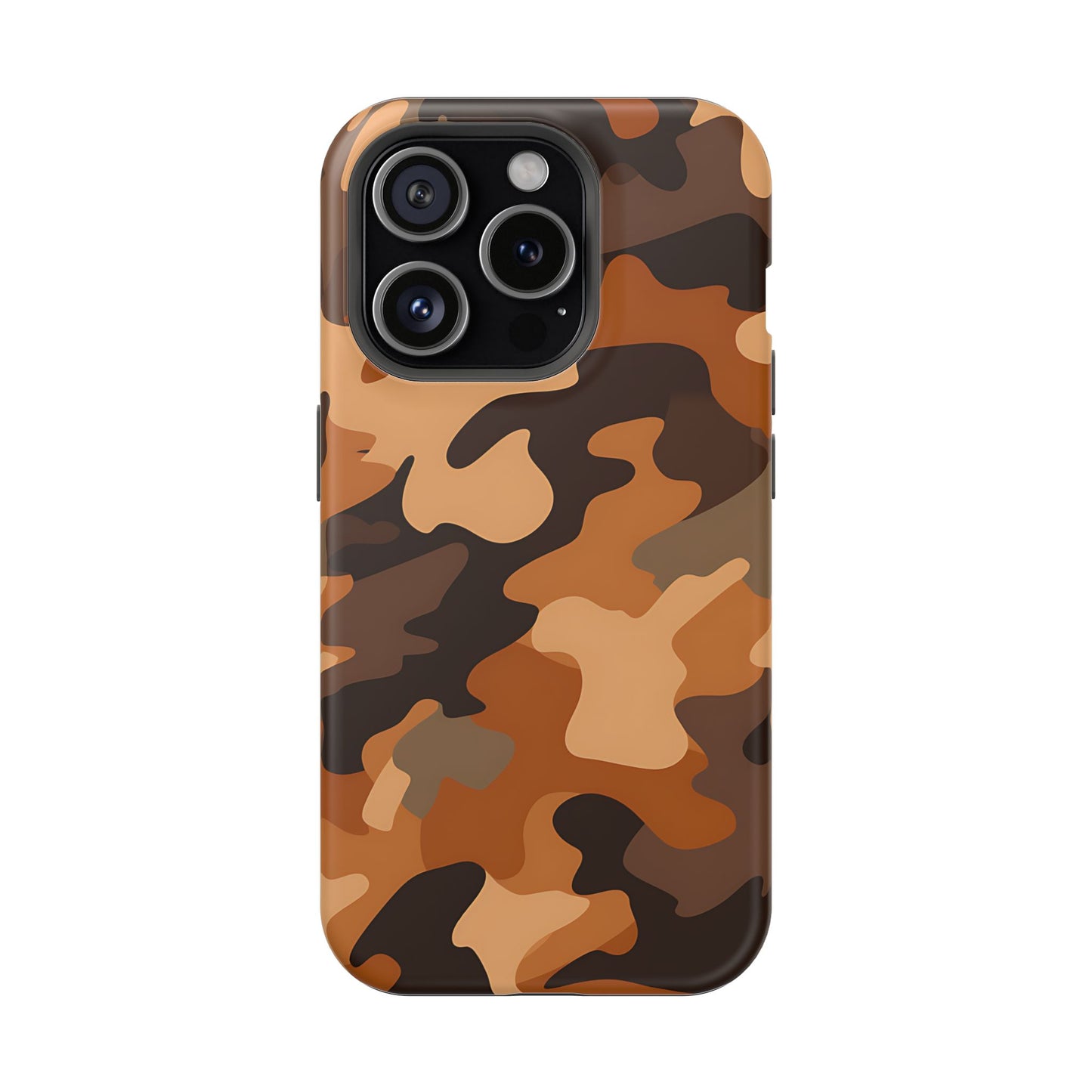 Camo Magnetic Impact Phone Case — Rugged Brown Camouflage iPhone Cover