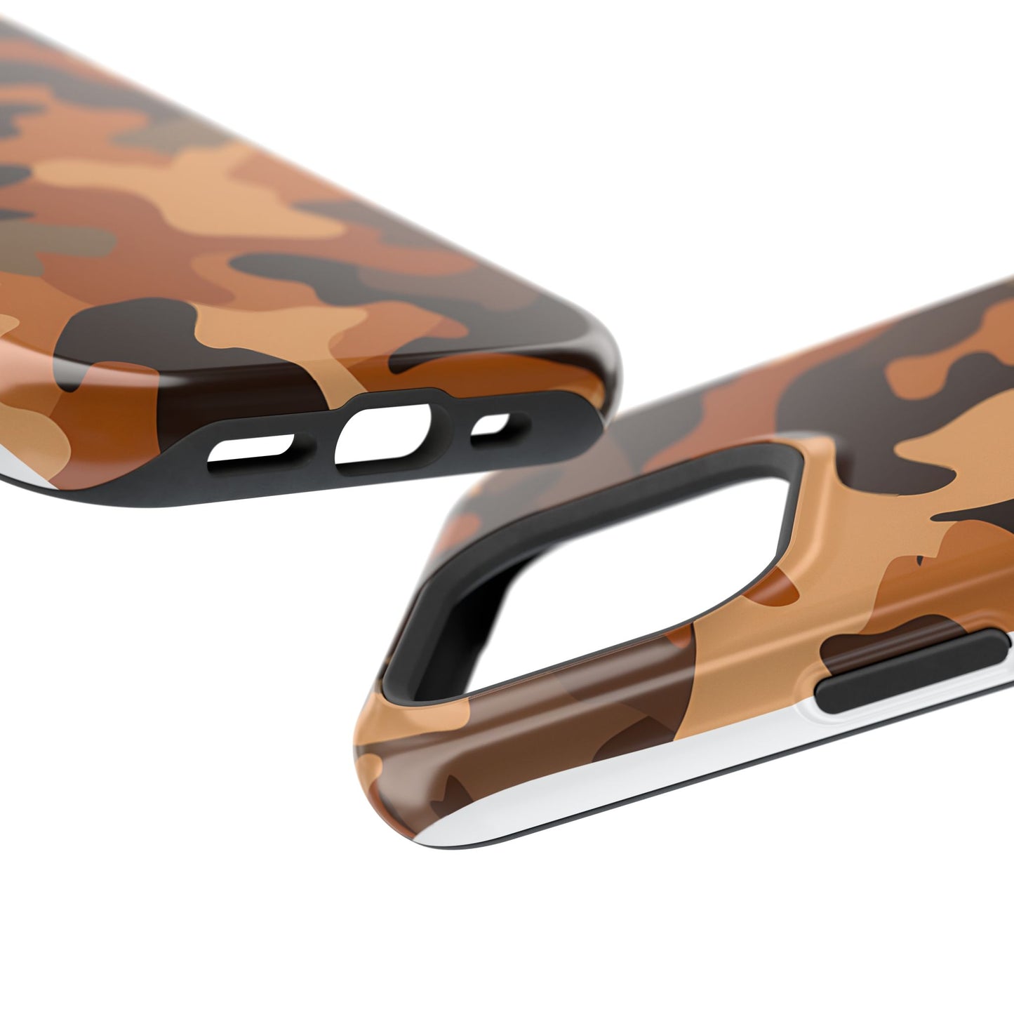 Camo Magnetic Impact Phone Case — Rugged Brown Camouflage iPhone Cover