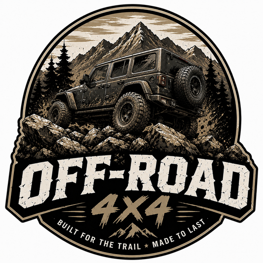 Off-Road 4x4 Mountain Adventure Vinyl Decal | Rugged Trail Badge Sticker | Overland | Off-Road Enthusiast Gift | High-Quality Outdoor Vinyl