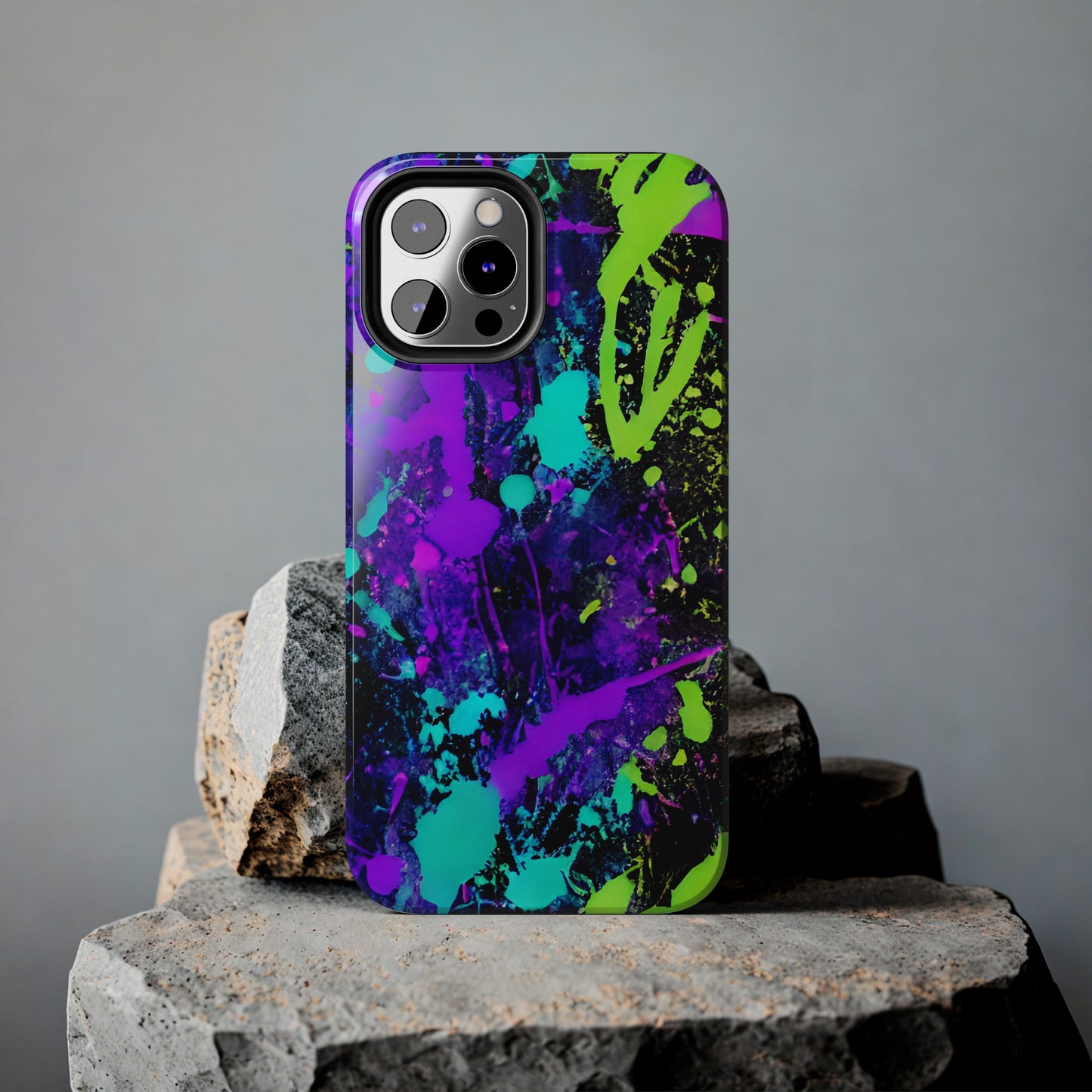 Tough Phone Cases Neon Paint