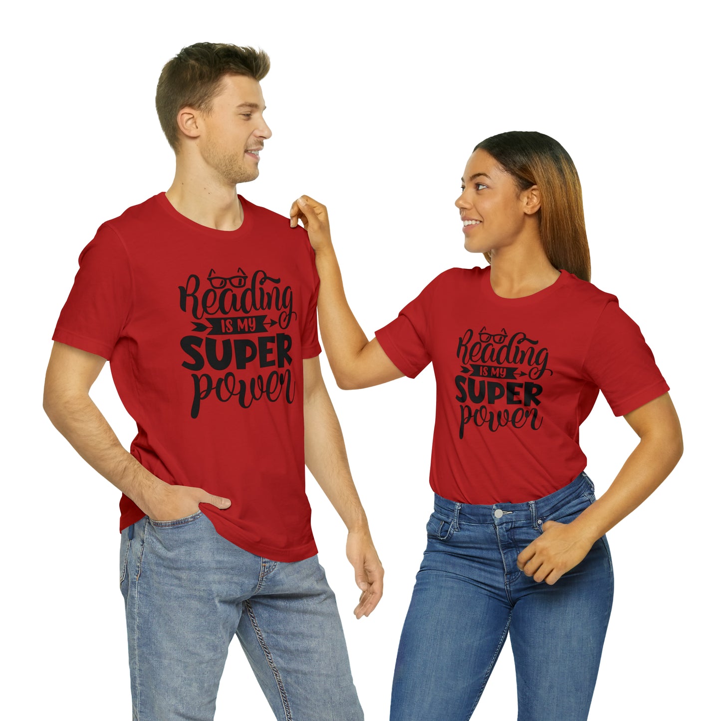 Reading Is My Super Power Short Sleeve Tee