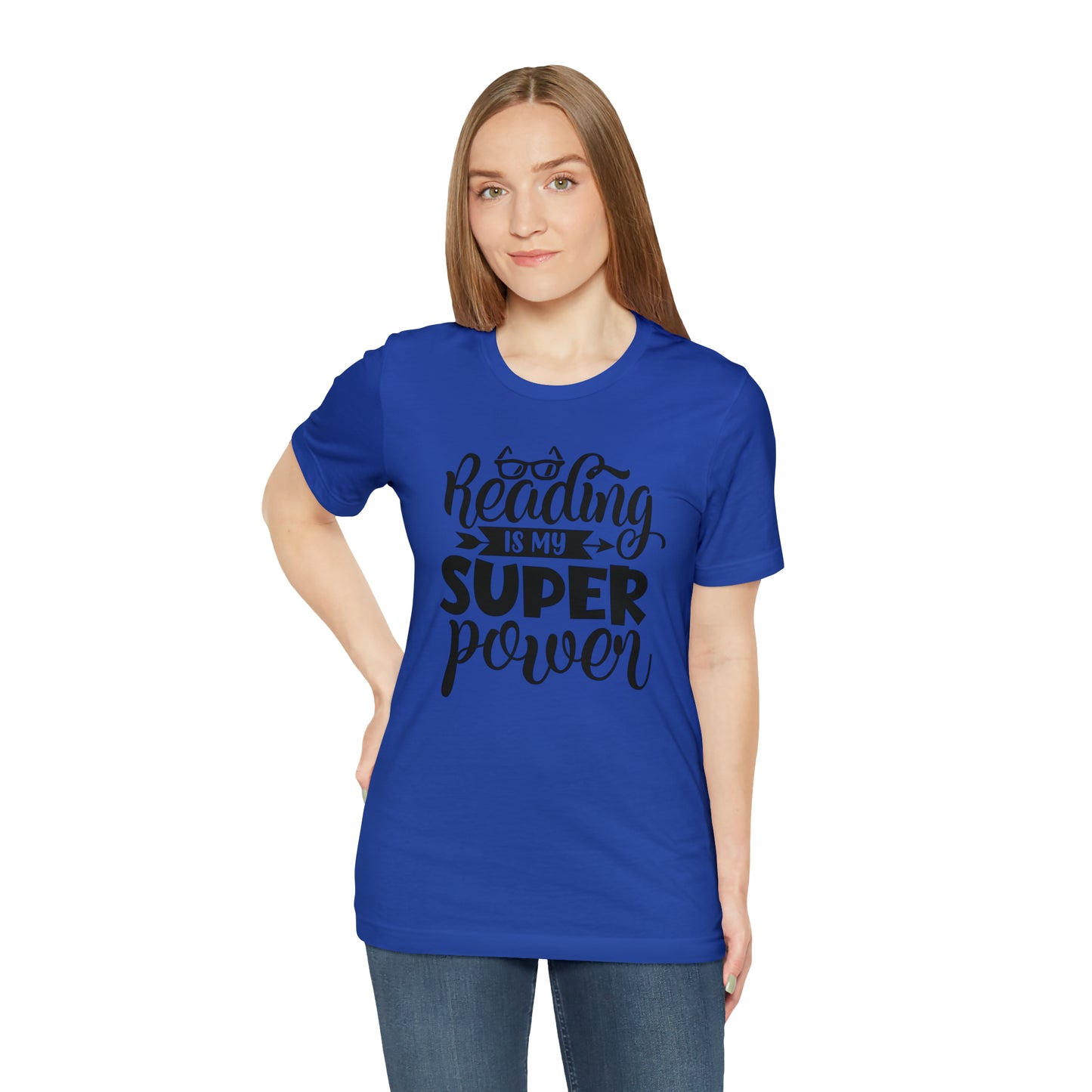 Reading Is My Super Power Short Sleeve Tee