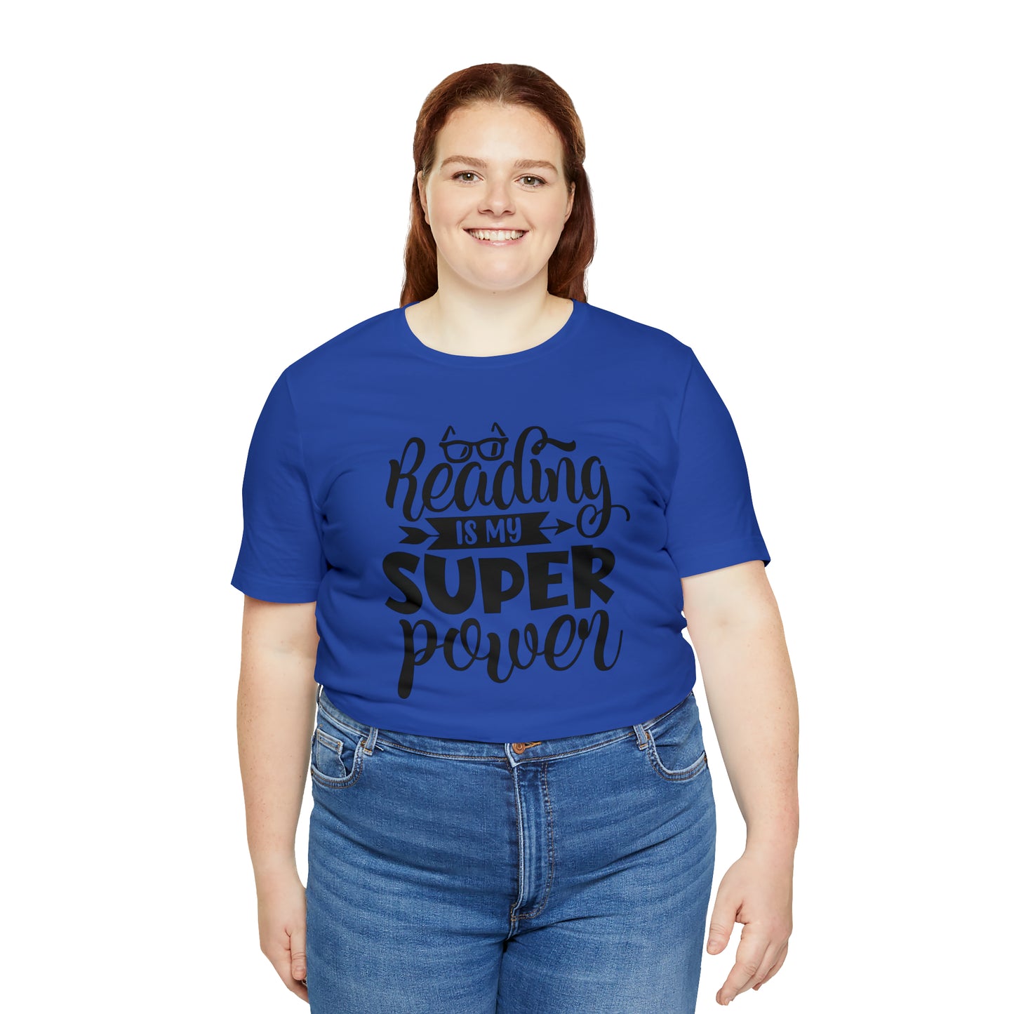 Reading Is My Super Power Short Sleeve Tee