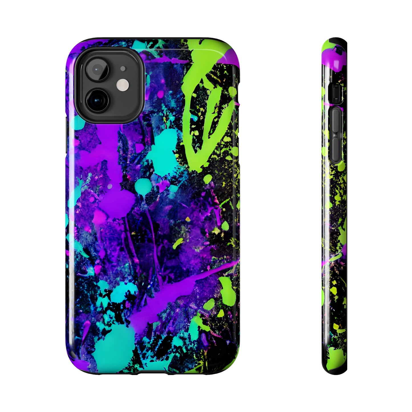 Tough Phone Cases Neon Paint