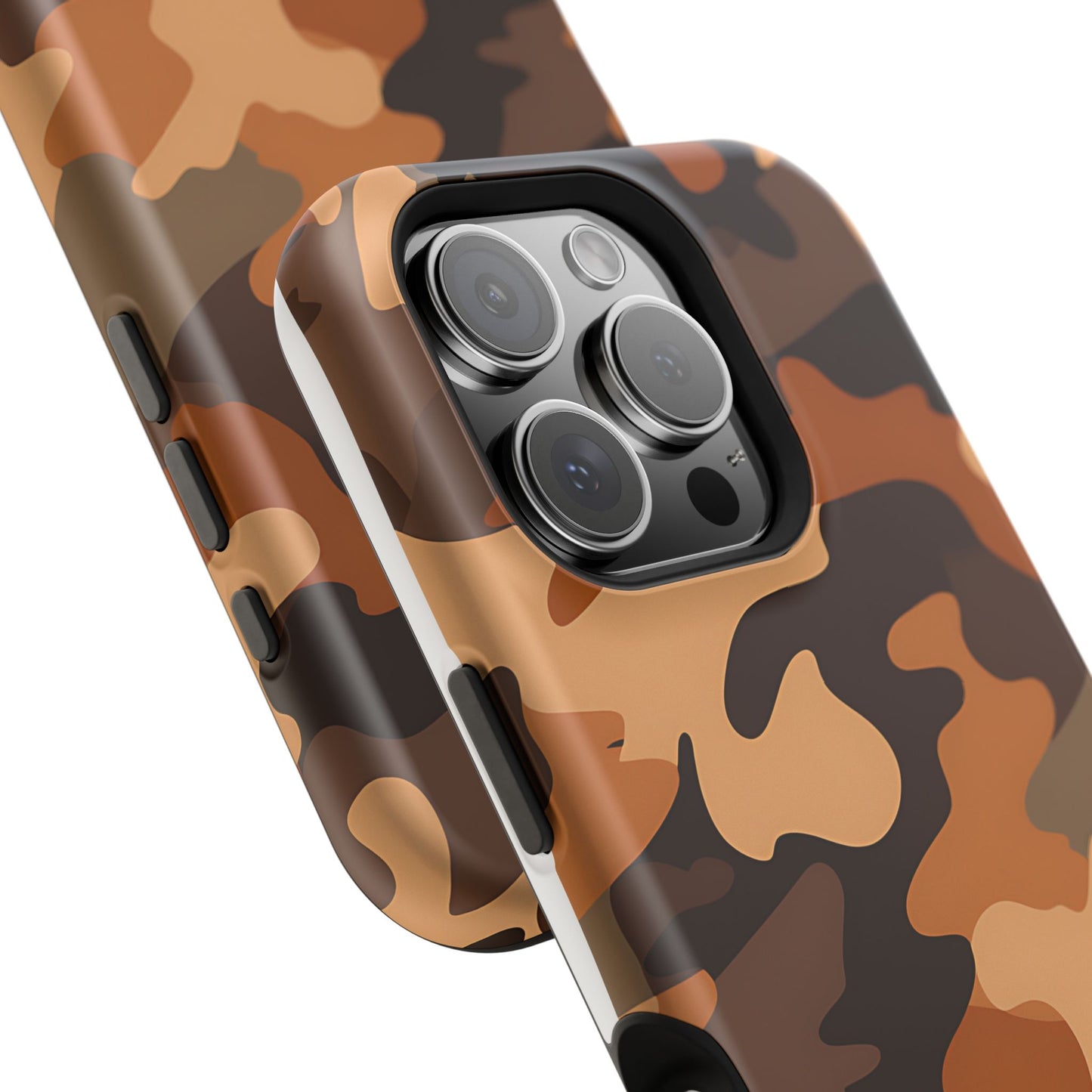 Camo Magnetic Impact Phone Case — Rugged Brown Camouflage iPhone Cover