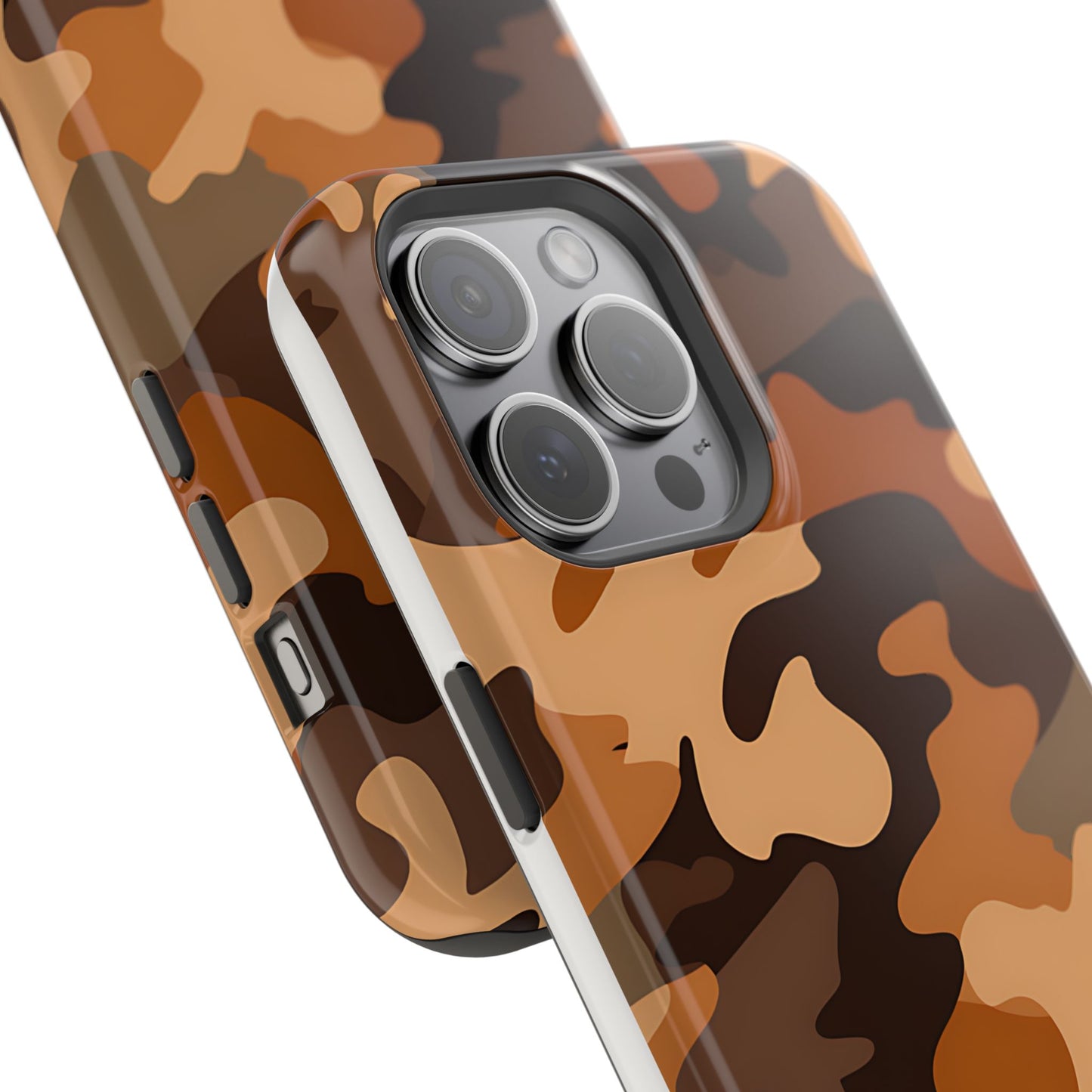 Camo Magnetic Impact Phone Case — Rugged Brown Camouflage iPhone Cover