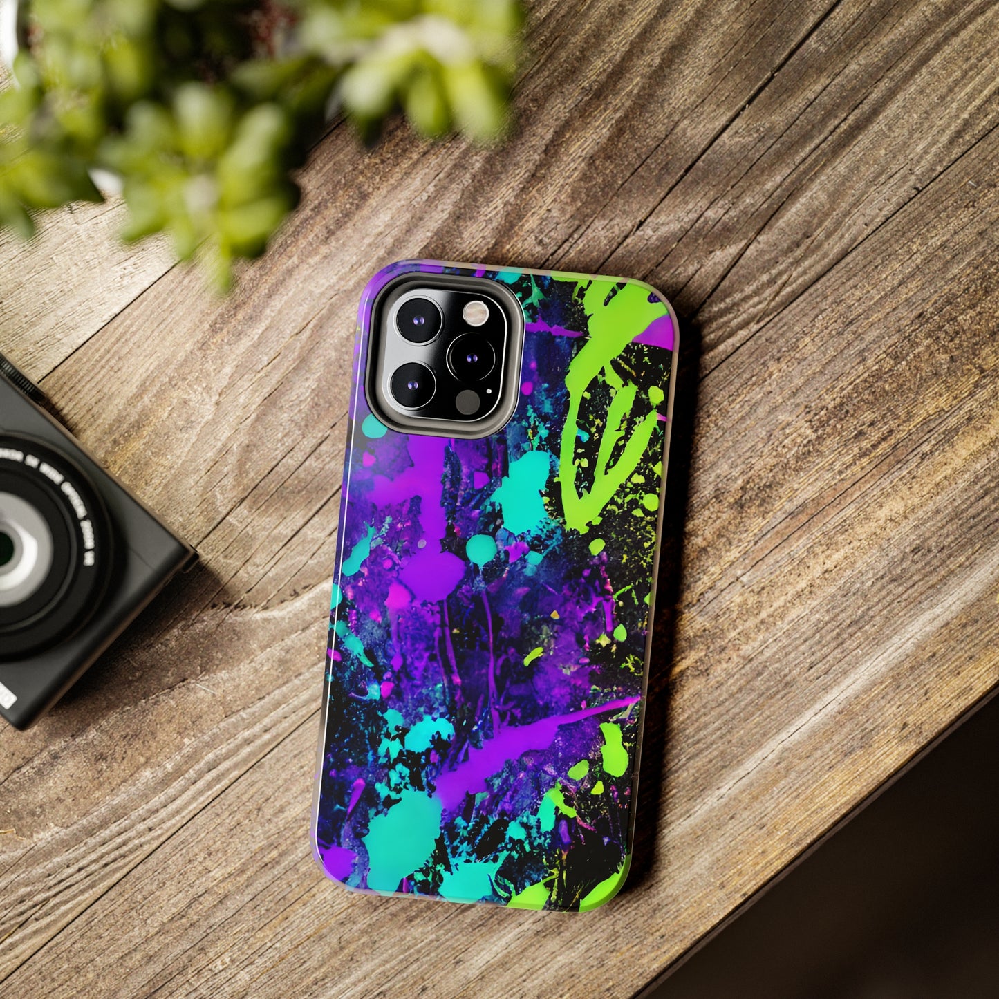 Tough Phone Cases Neon Paint