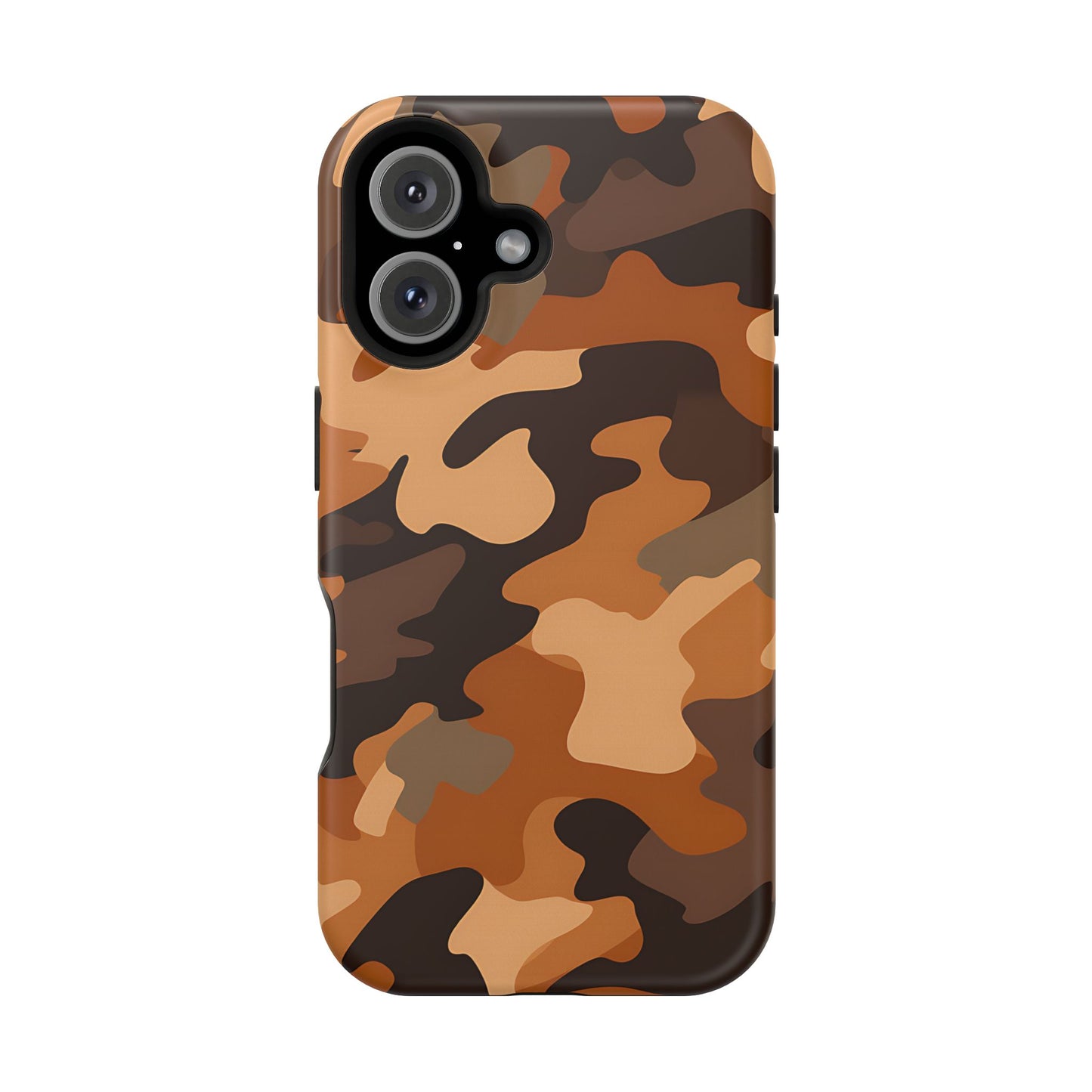 Camo Magnetic Impact Phone Case — Rugged Brown Camouflage iPhone Cover