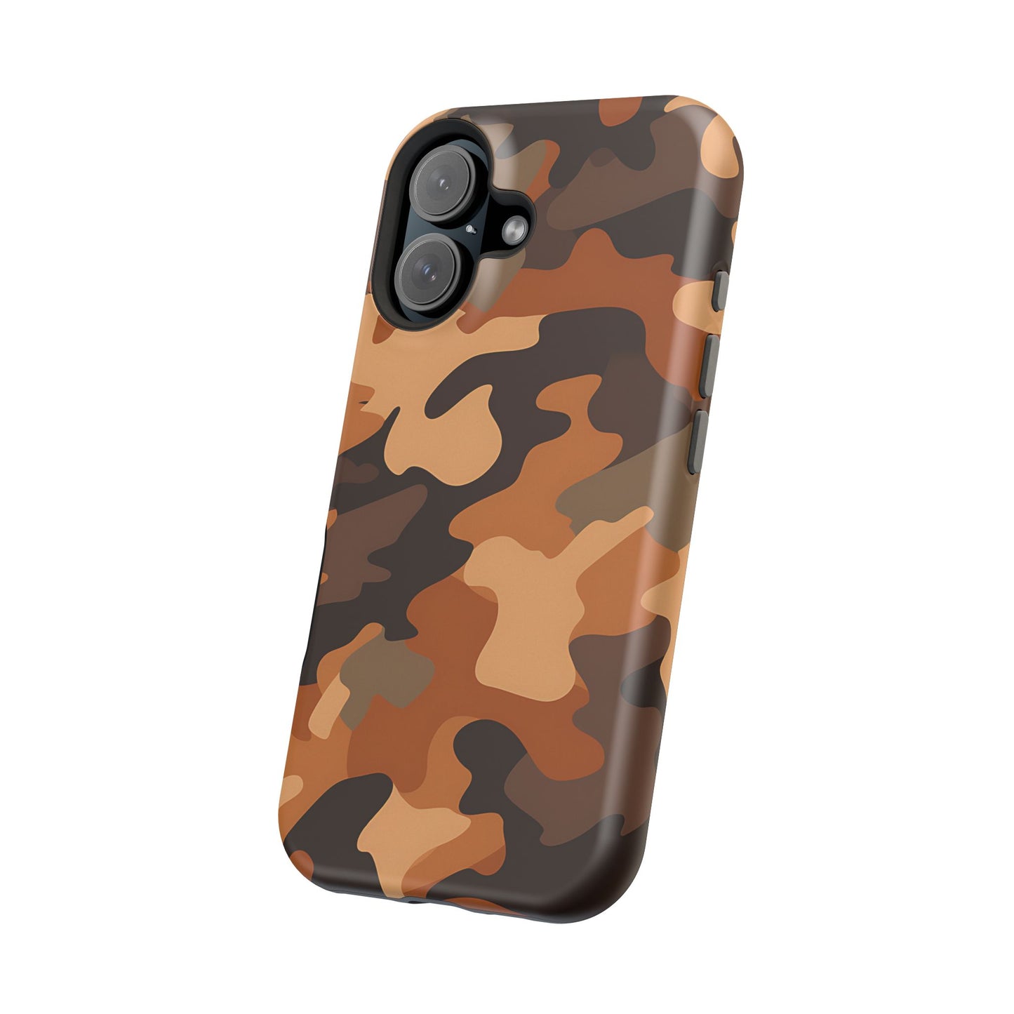 Camo Magnetic Impact Phone Case — Rugged Brown Camouflage iPhone Cover