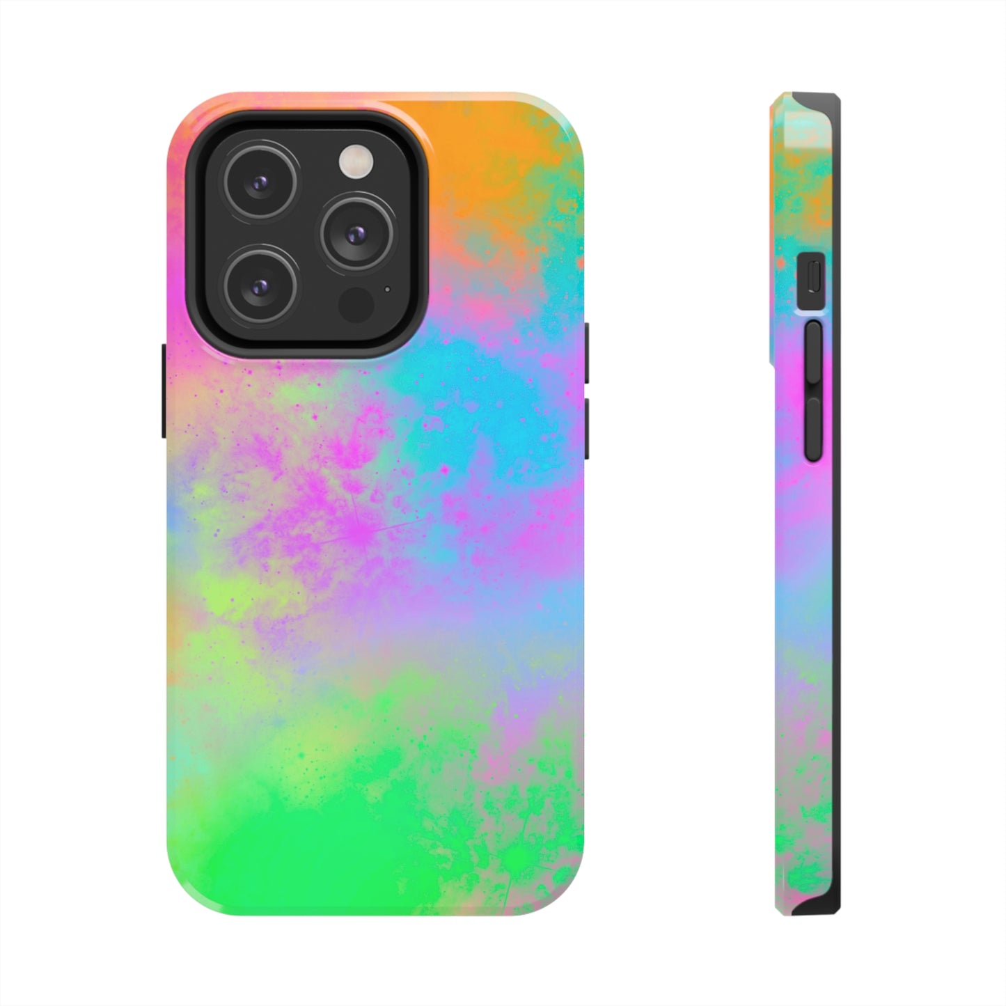 Neon Galaxy Tough Phone Cases