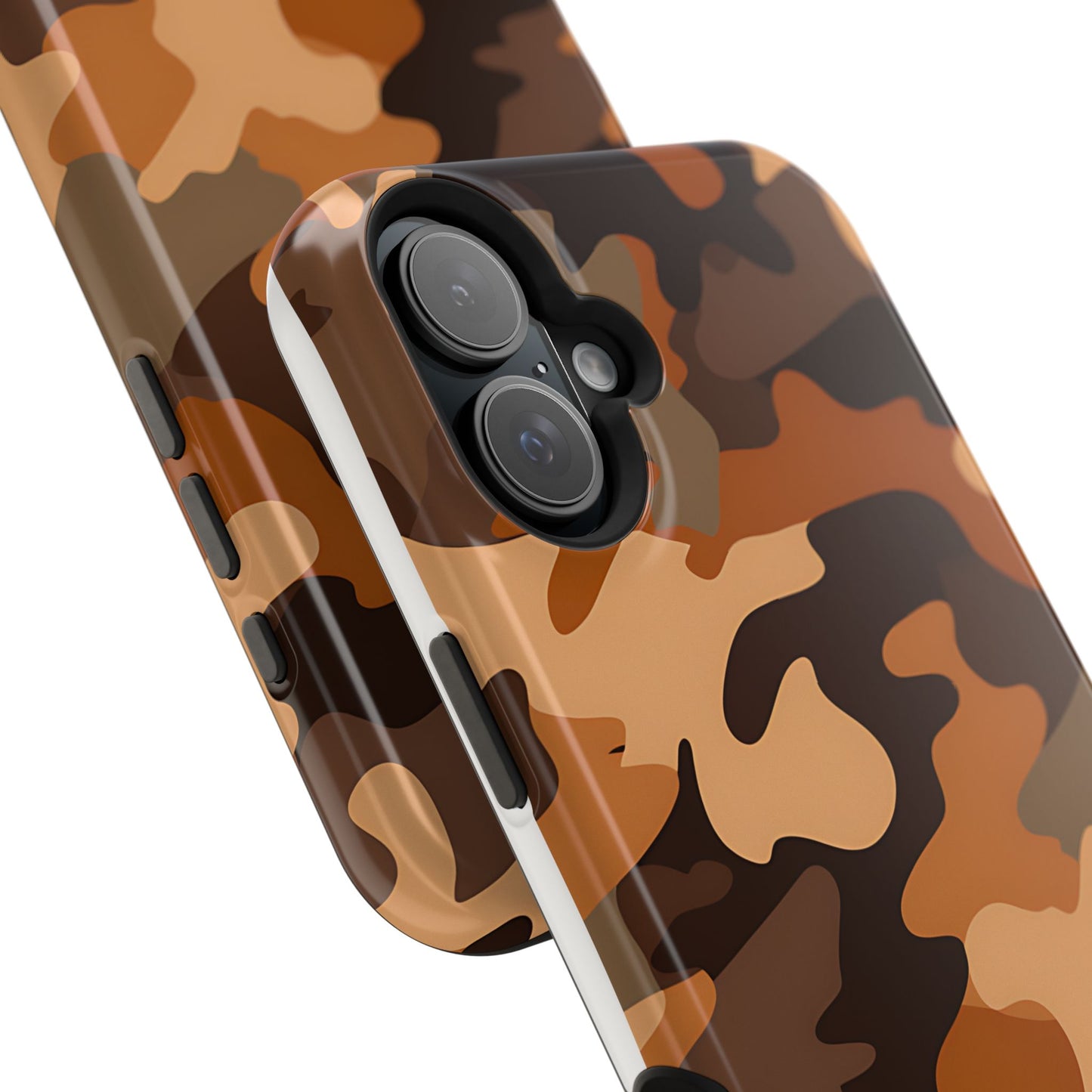 Camo Magnetic Impact Phone Case — Rugged Brown Camouflage iPhone Cover
