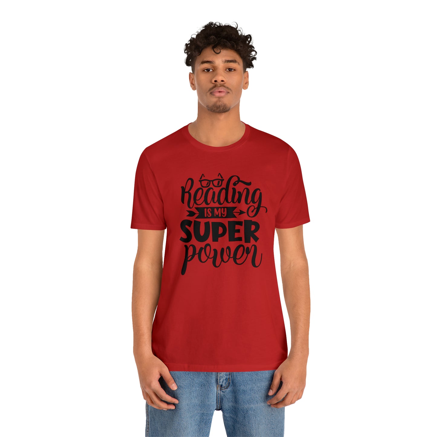 Reading Is My Super Power Short Sleeve Tee