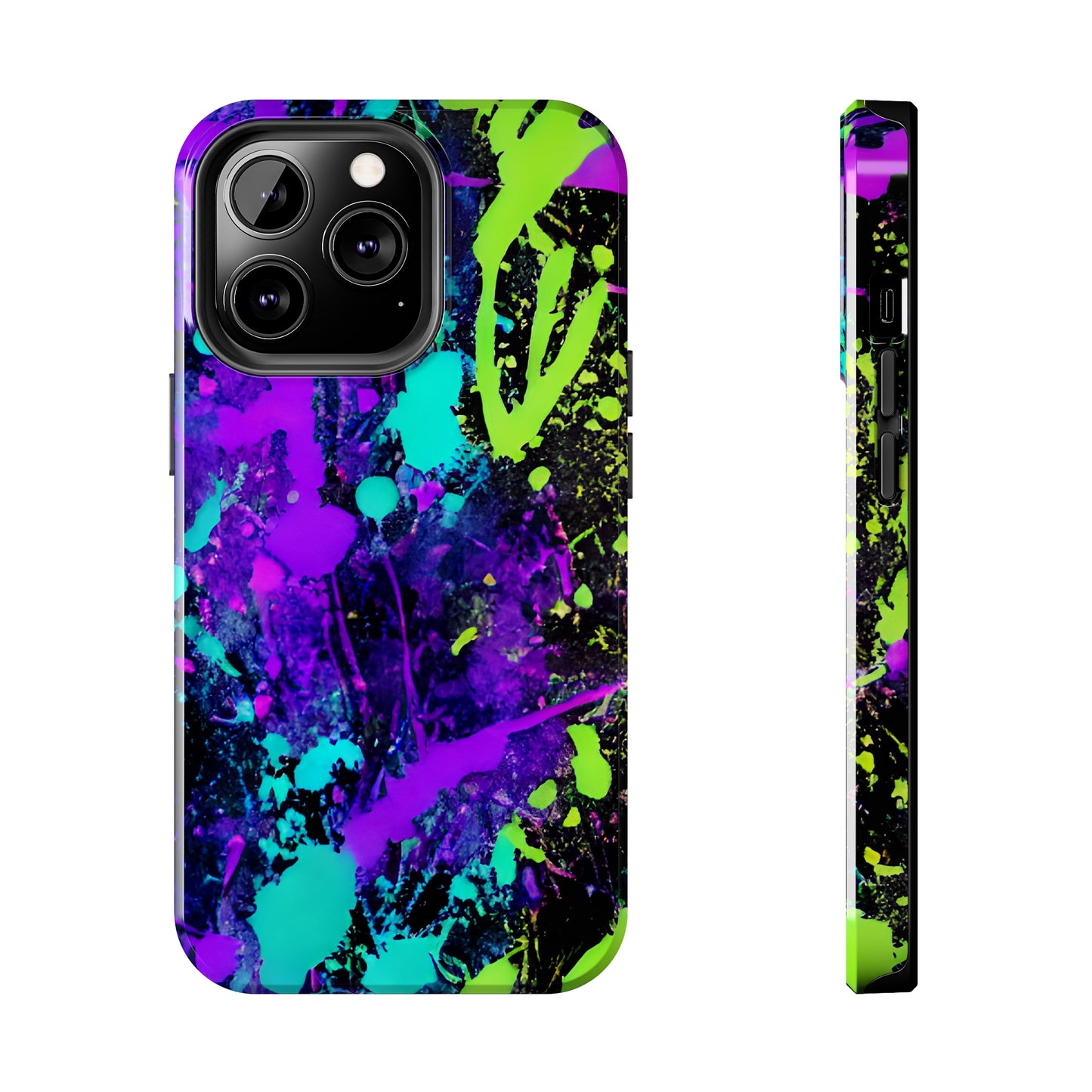 Tough Phone Cases Neon Paint