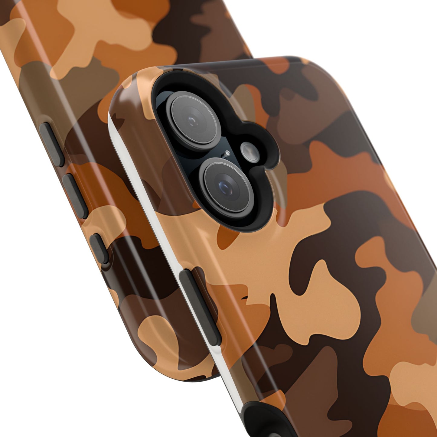 Camo Magnetic Impact Phone Case — Rugged Brown Camouflage iPhone Cover