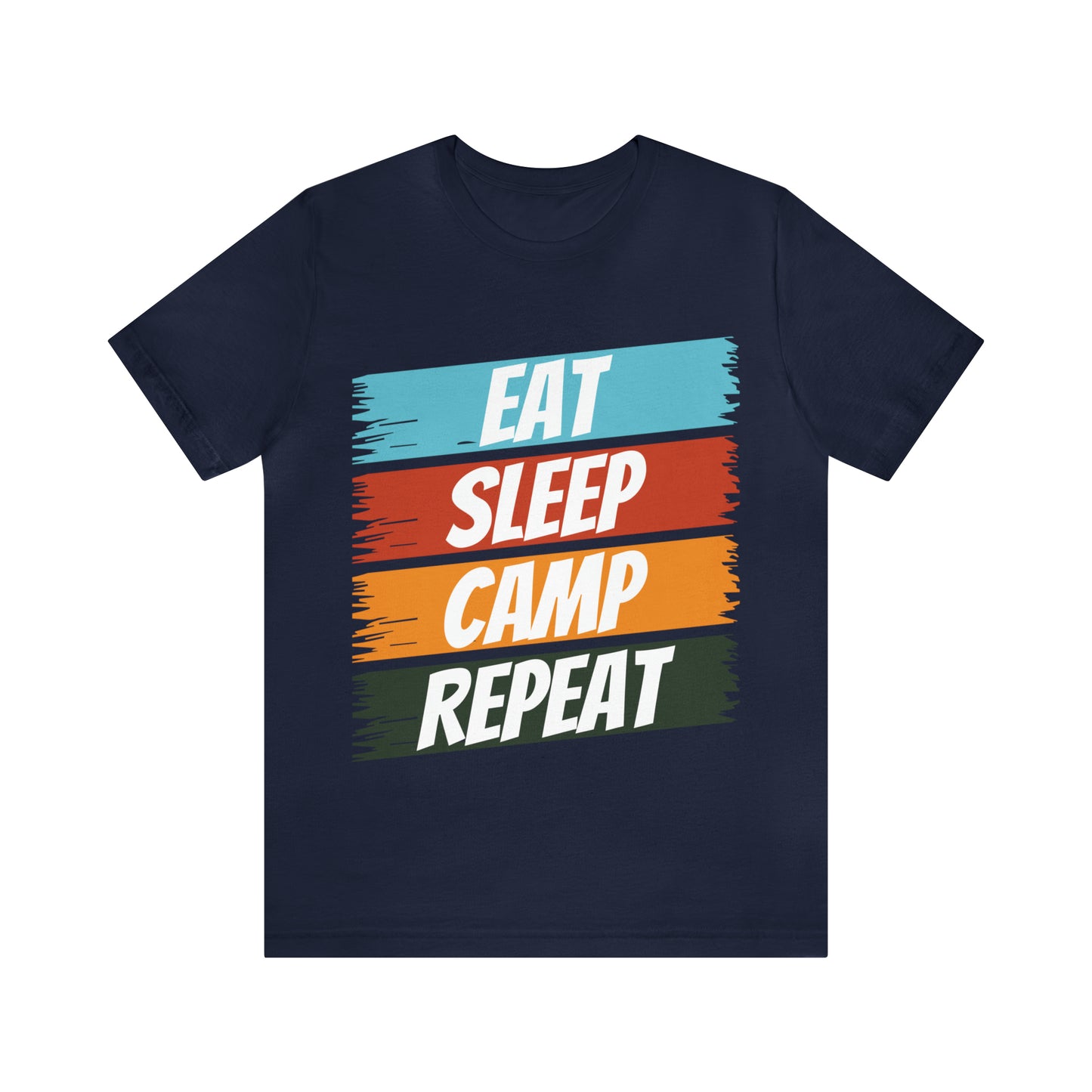 Eat Sleep Camp Repeat Short Sleeve Tee
