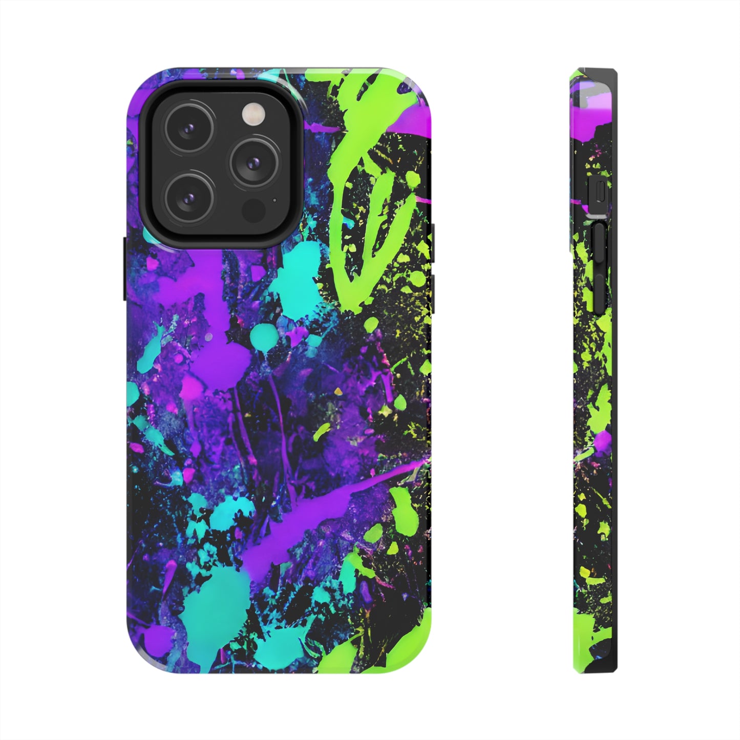 Tough Phone Cases Neon Paint