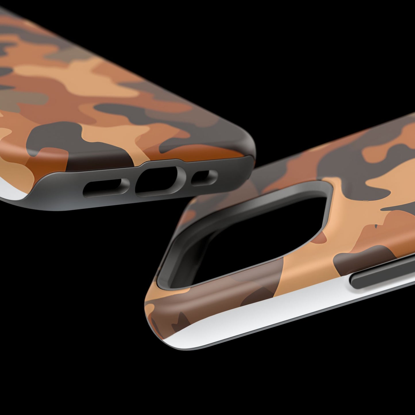 Camo Magnetic Impact Phone Case — Rugged Brown Camouflage iPhone Cover