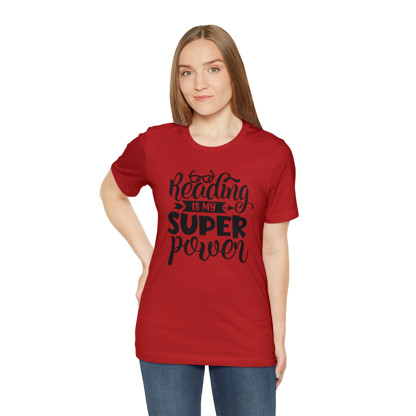 Reading Is My Super Power Short Sleeve Tee