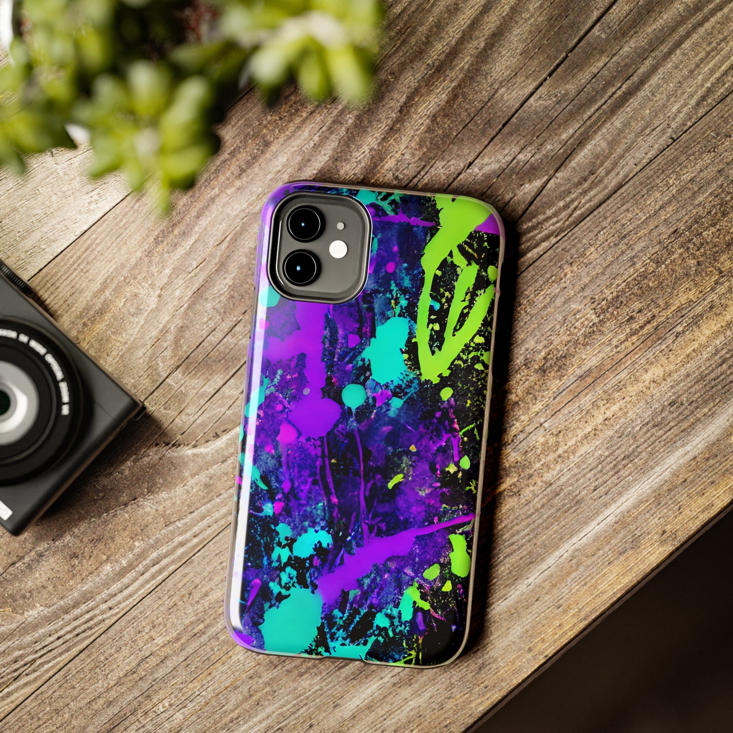 Tough Phone Cases Neon Paint