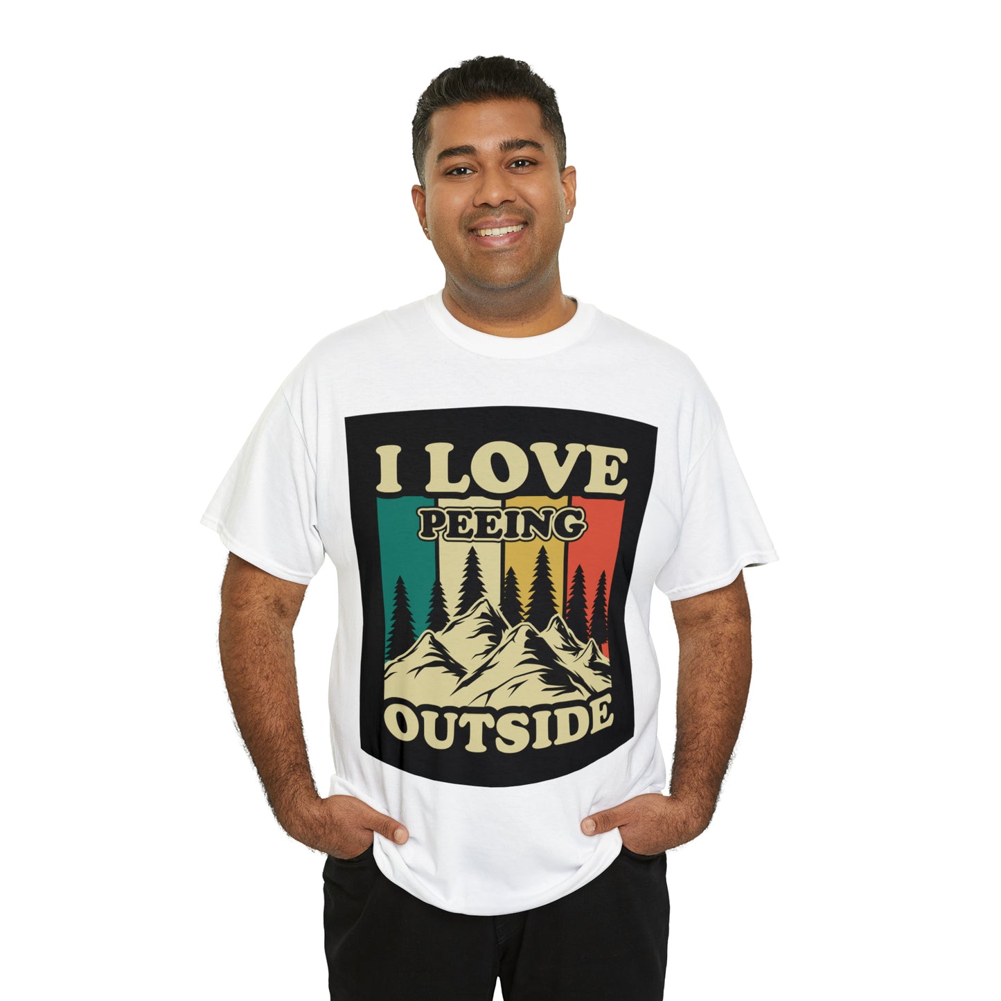 Retro Vintage Camping T-Shirt I Love Peeing Outside