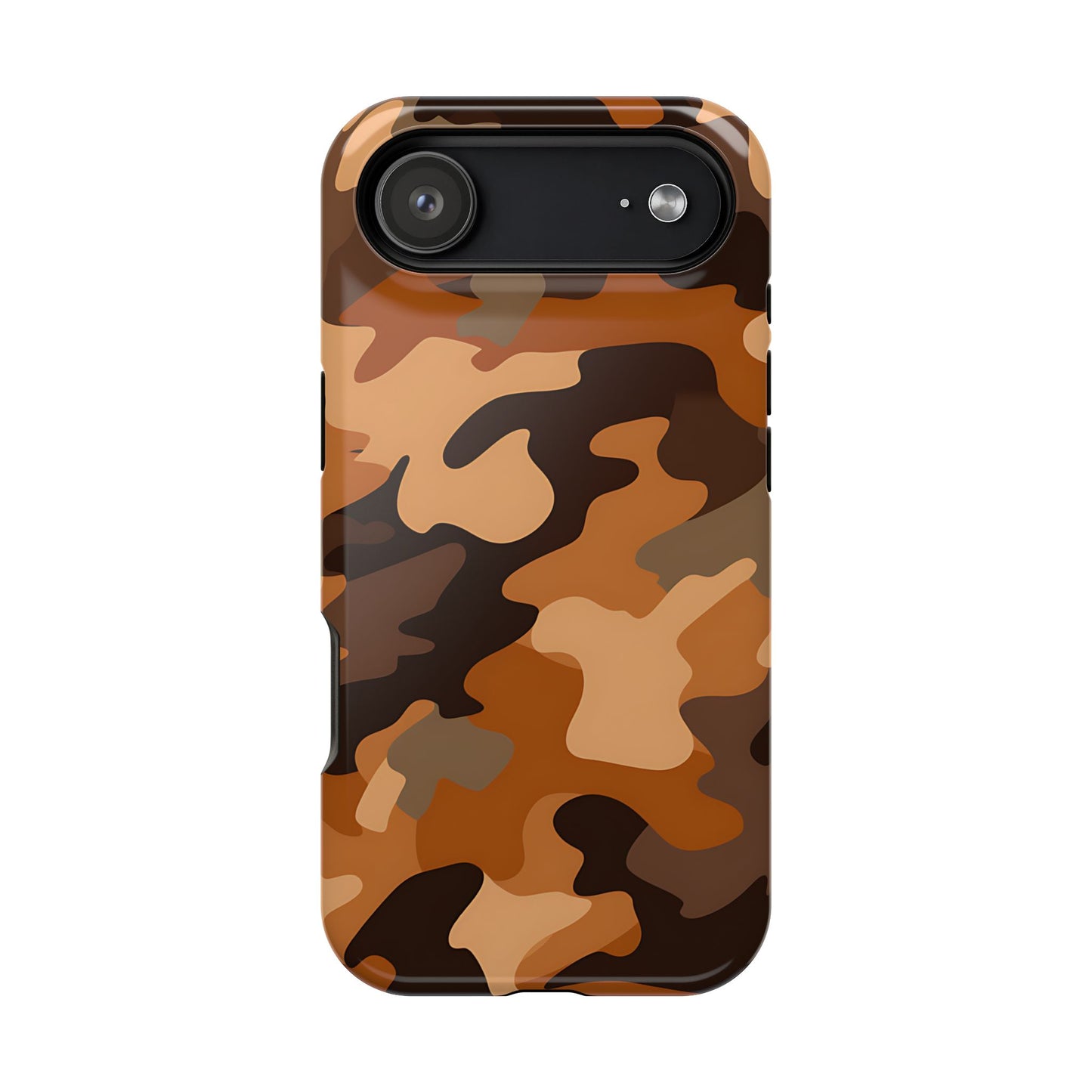 Camo Magnetic Impact Phone Case — Rugged Brown Camouflage iPhone Cover