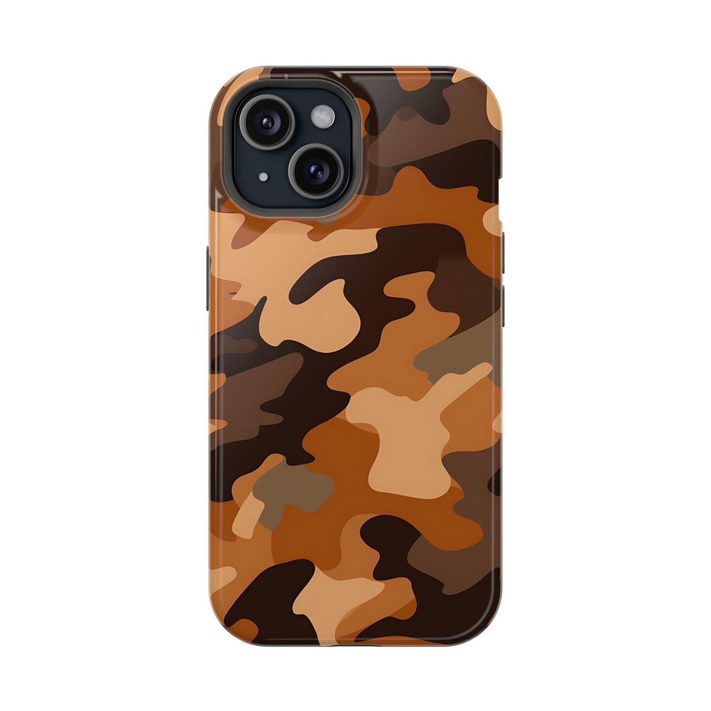 Camo Magnetic Impact Phone Case — Rugged Brown Camouflage iPhone Cover