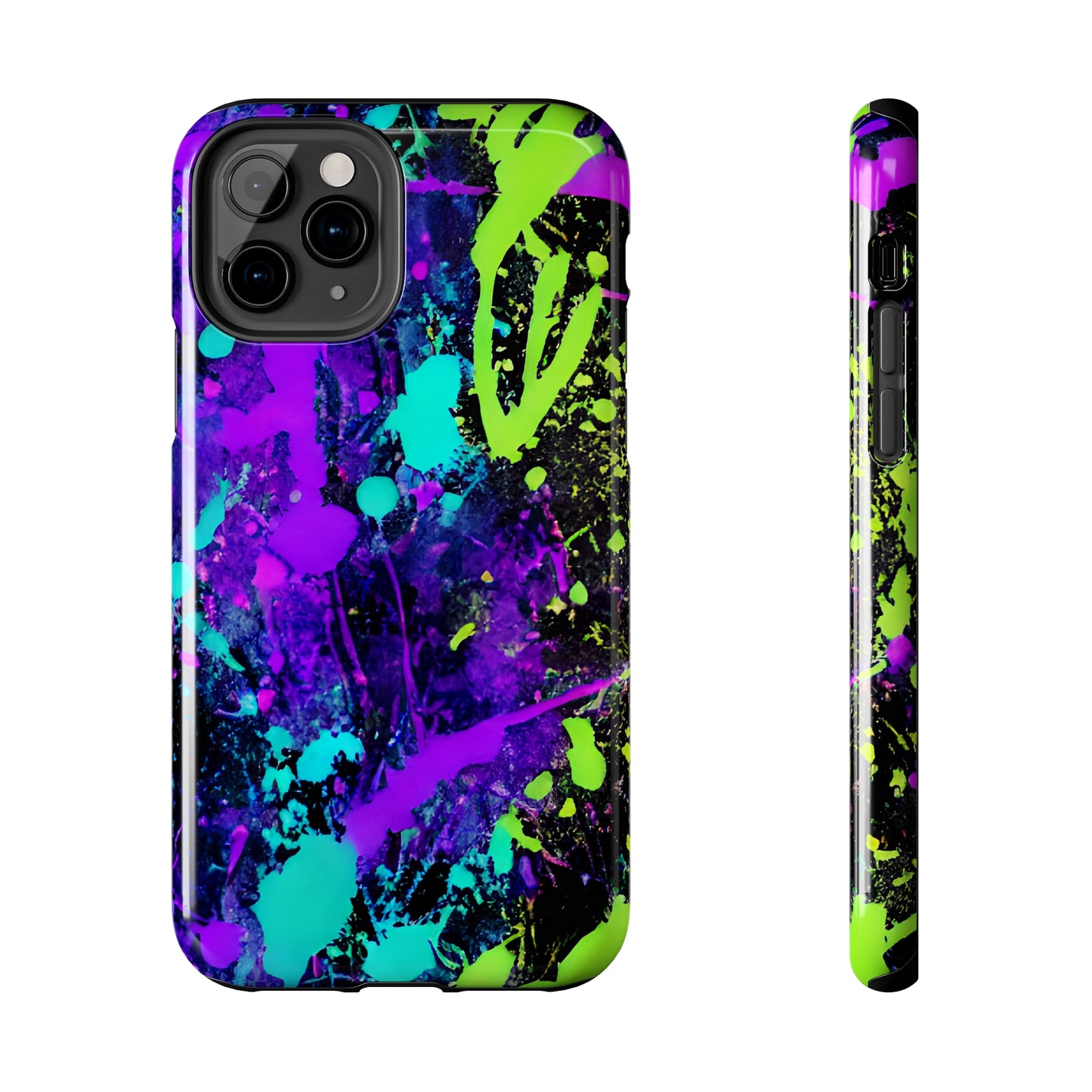 Tough Phone Cases Neon Paint