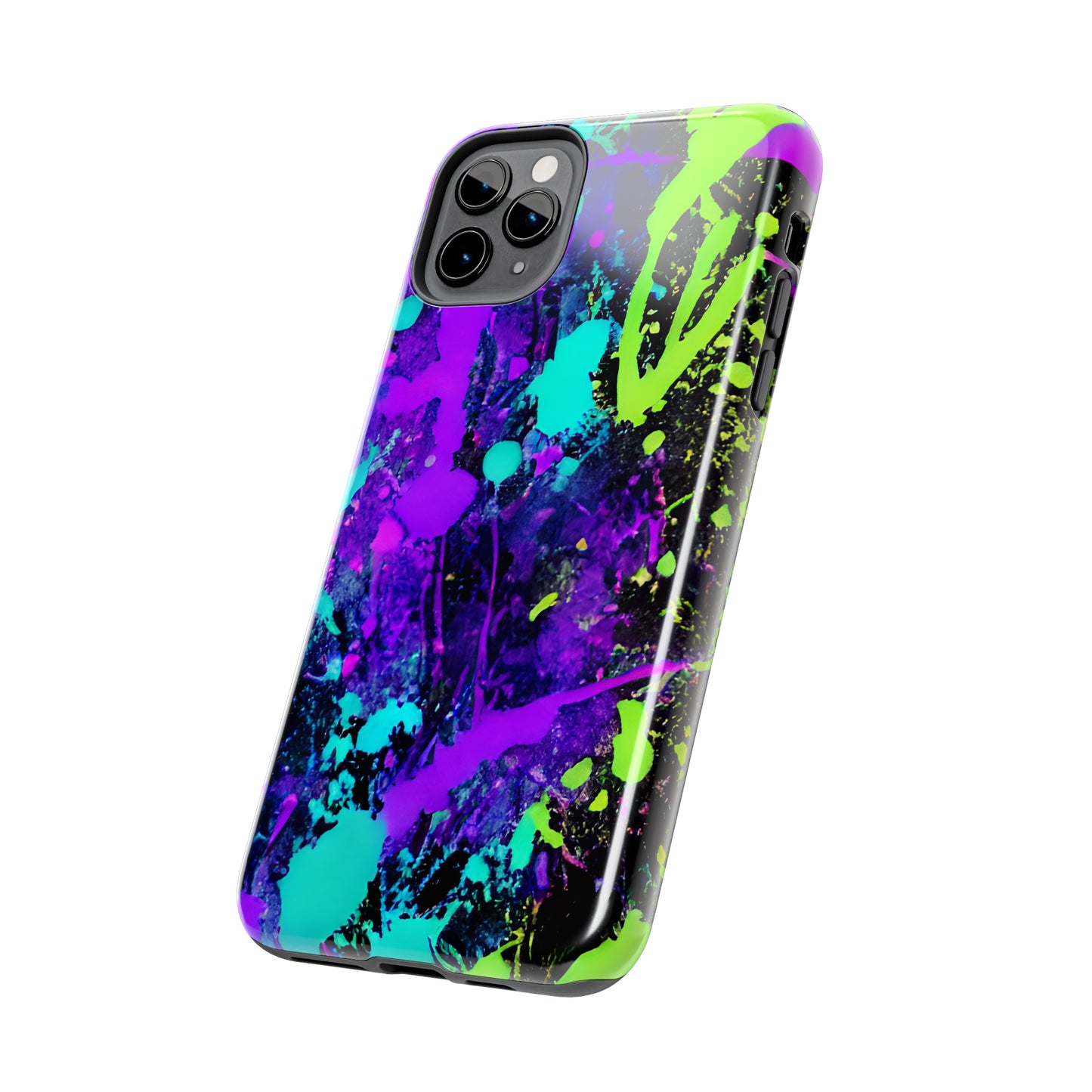 Tough Phone Cases Neon Paint