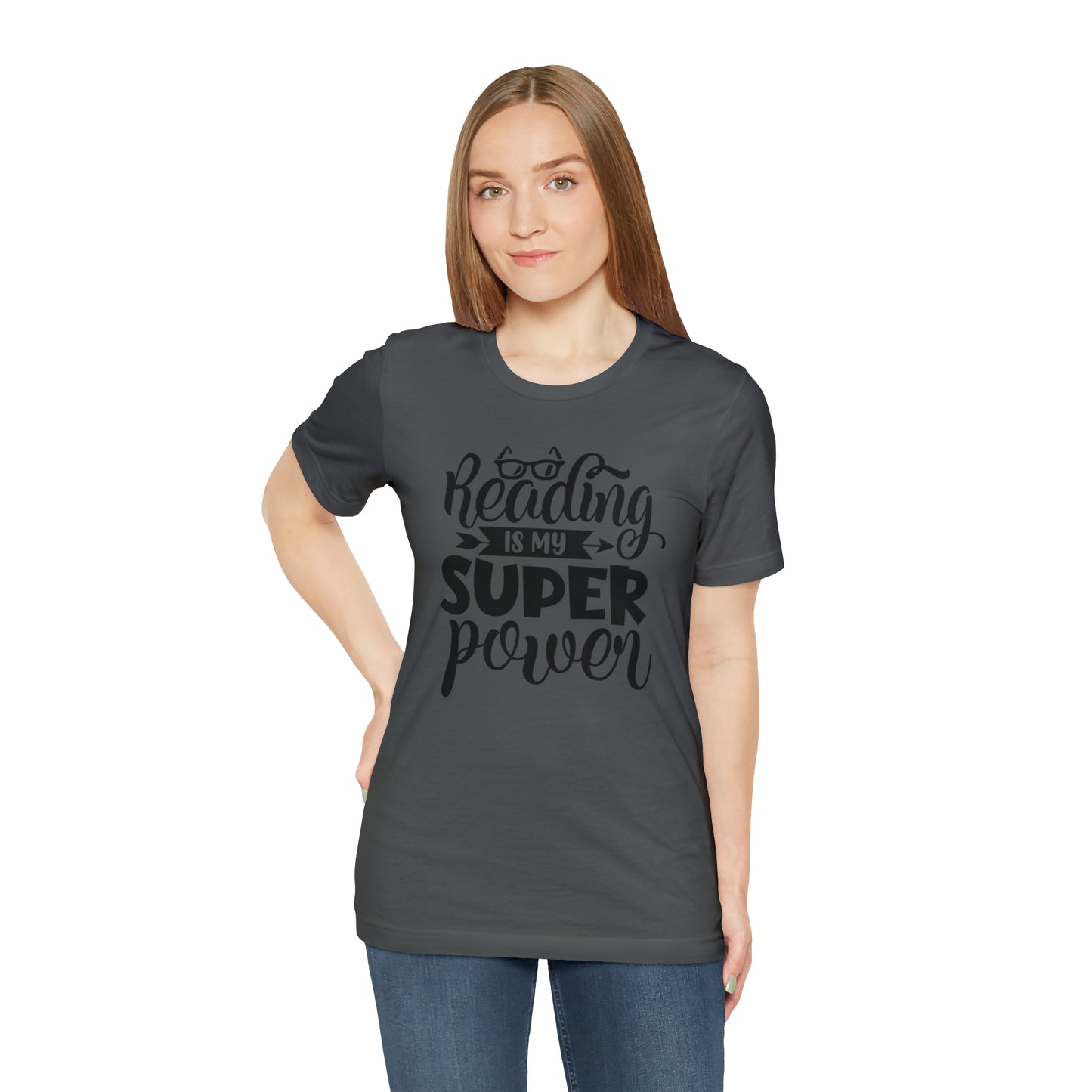 Reading Is My Super Power Short Sleeve Tee