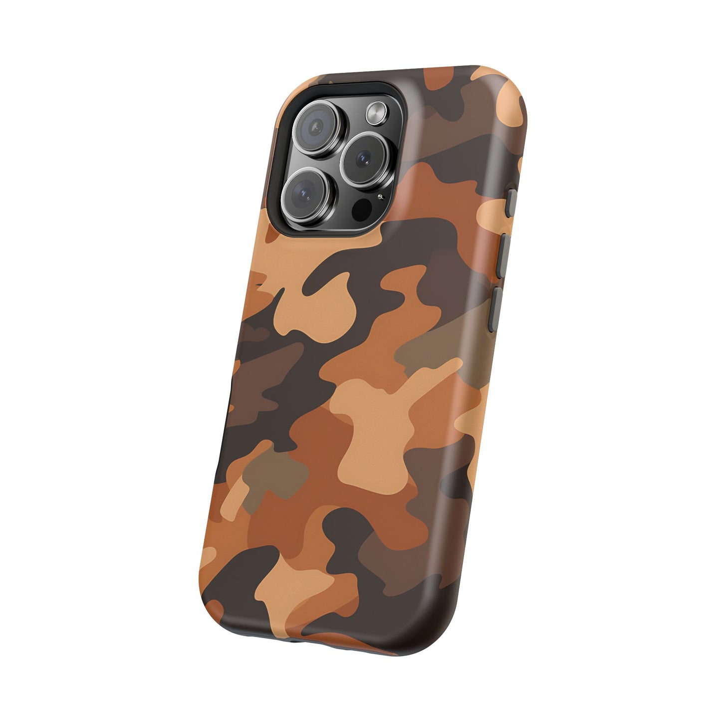 Camo Magnetic Impact Phone Case — Rugged Brown Camouflage iPhone Cover