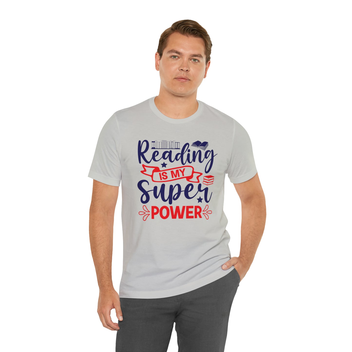 Reading Is My Super Power Short Sleeve Tee