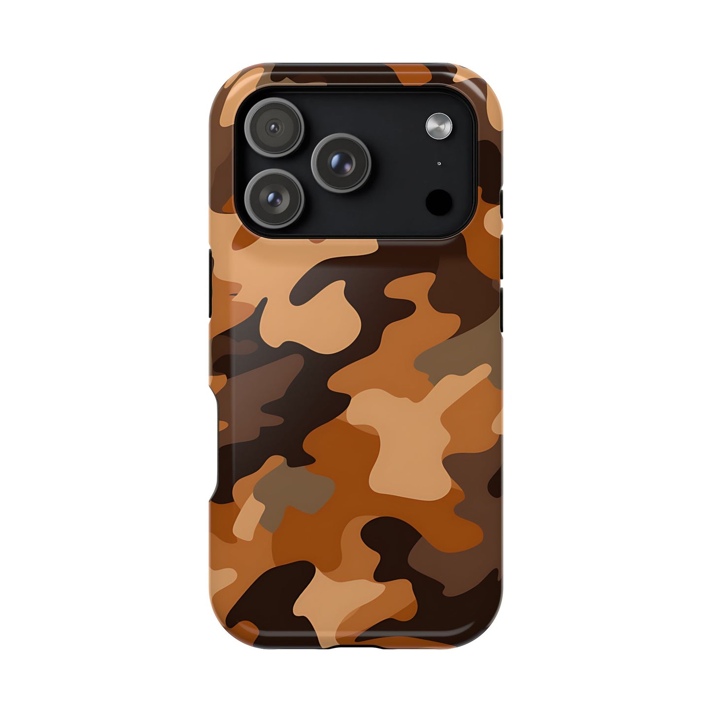Camo Magnetic Impact Phone Case — Rugged Brown Camouflage iPhone Cover