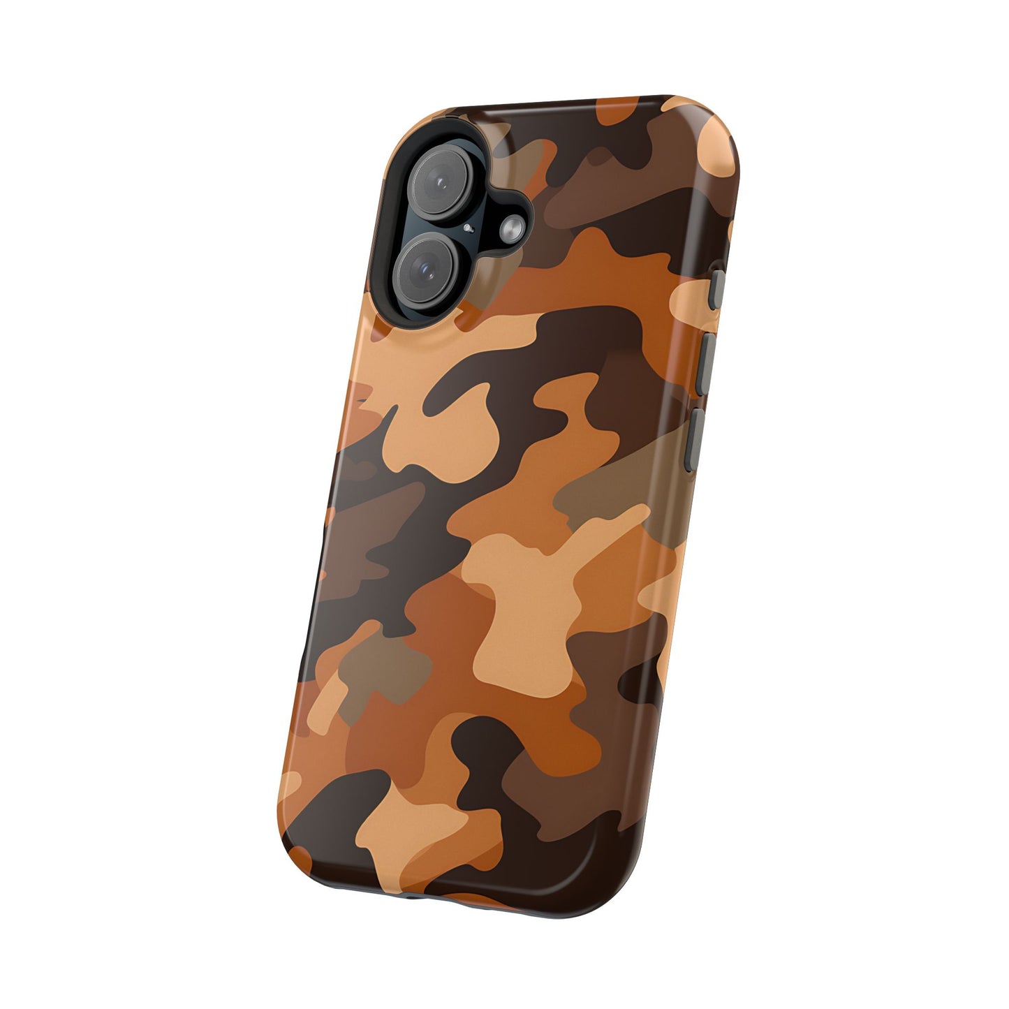 Camo Magnetic Impact Phone Case — Rugged Brown Camouflage iPhone Cover