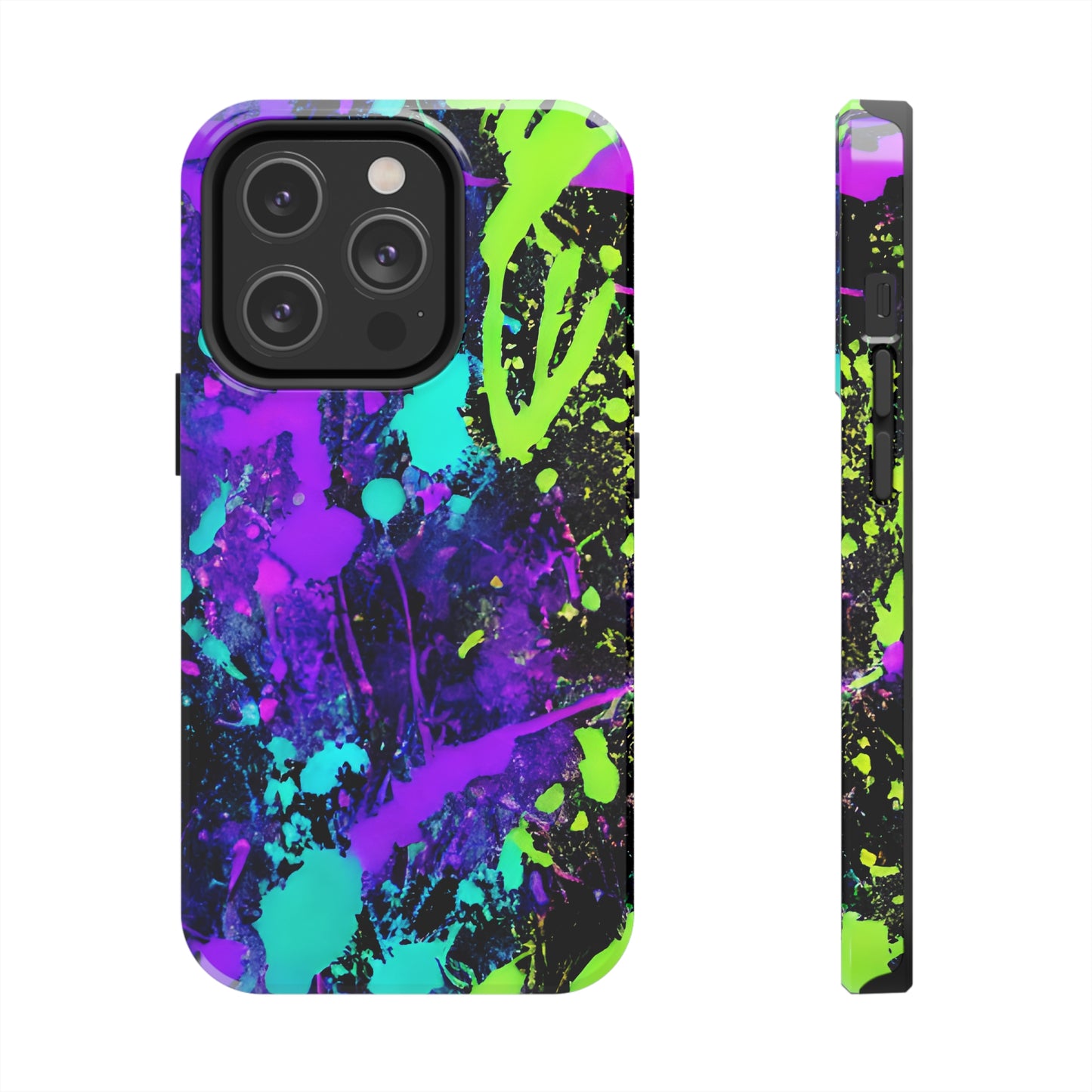 Tough Phone Cases Neon Paint