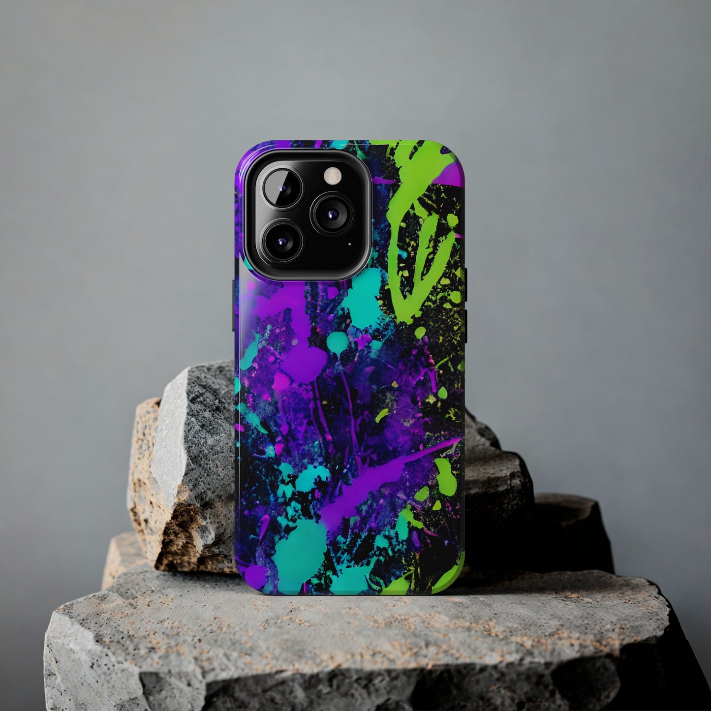 Tough Phone Cases Neon Paint