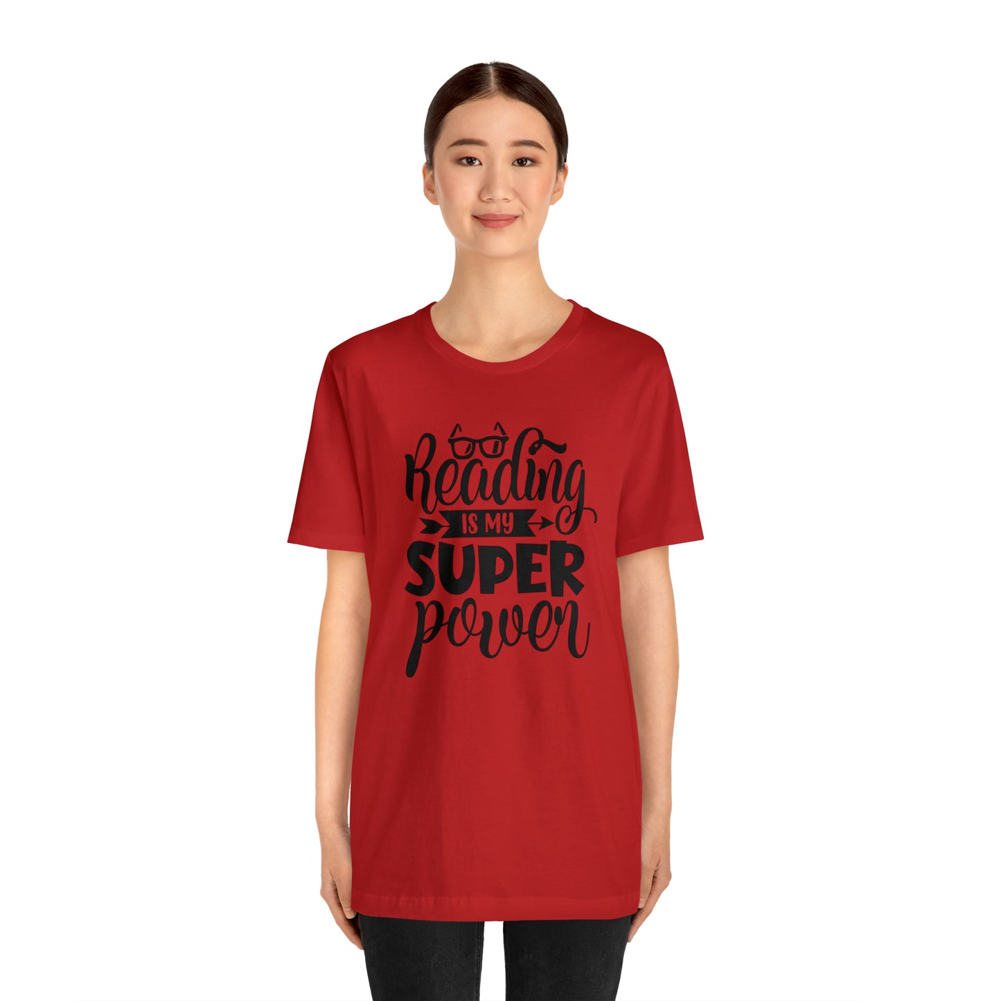 Reading Is My Super Power Short Sleeve Tee