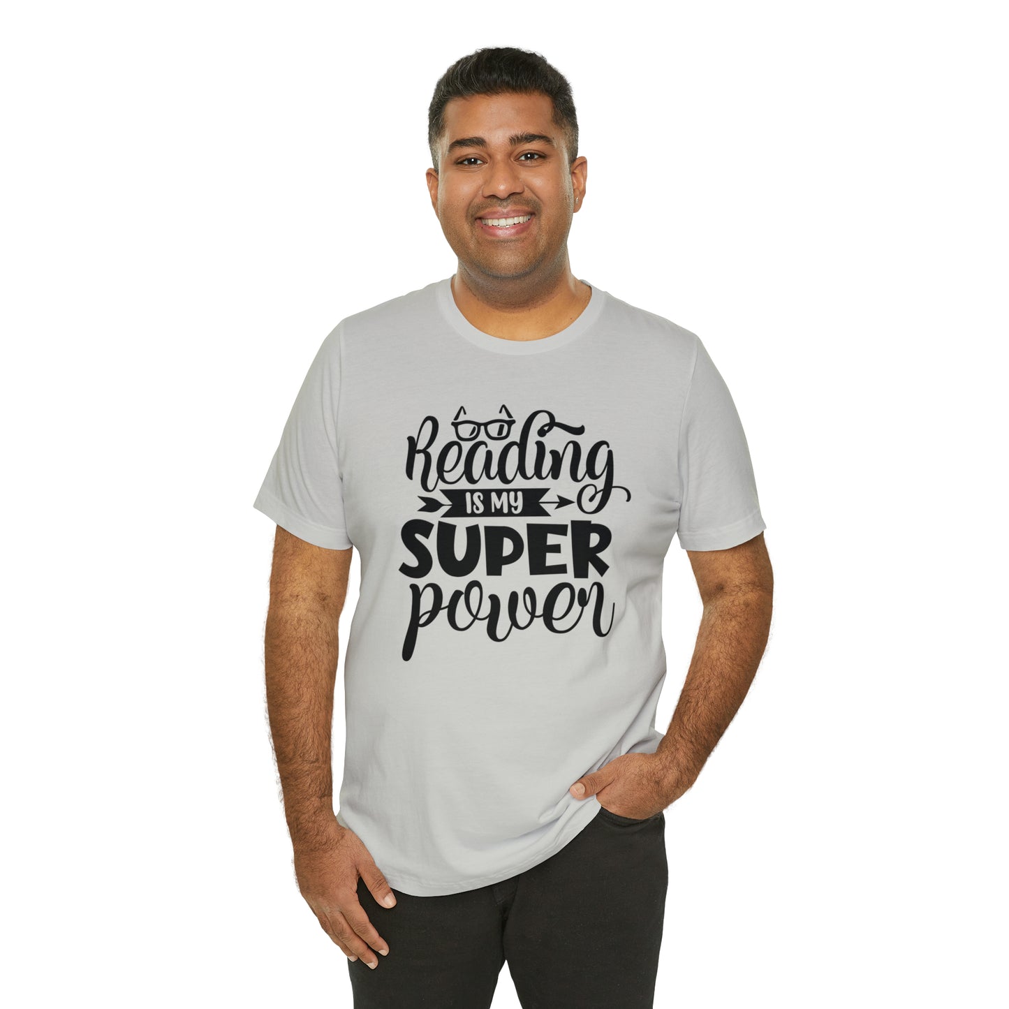 Reading Is My Super Power Short Sleeve Tee