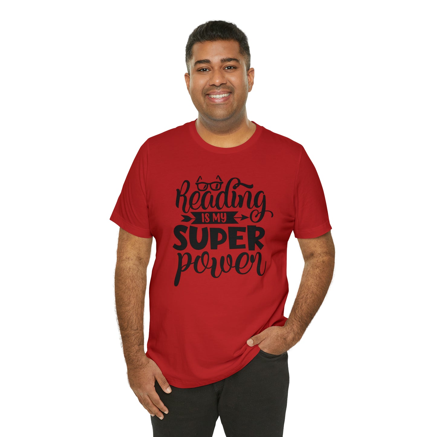 Reading Is My Super Power Short Sleeve Tee