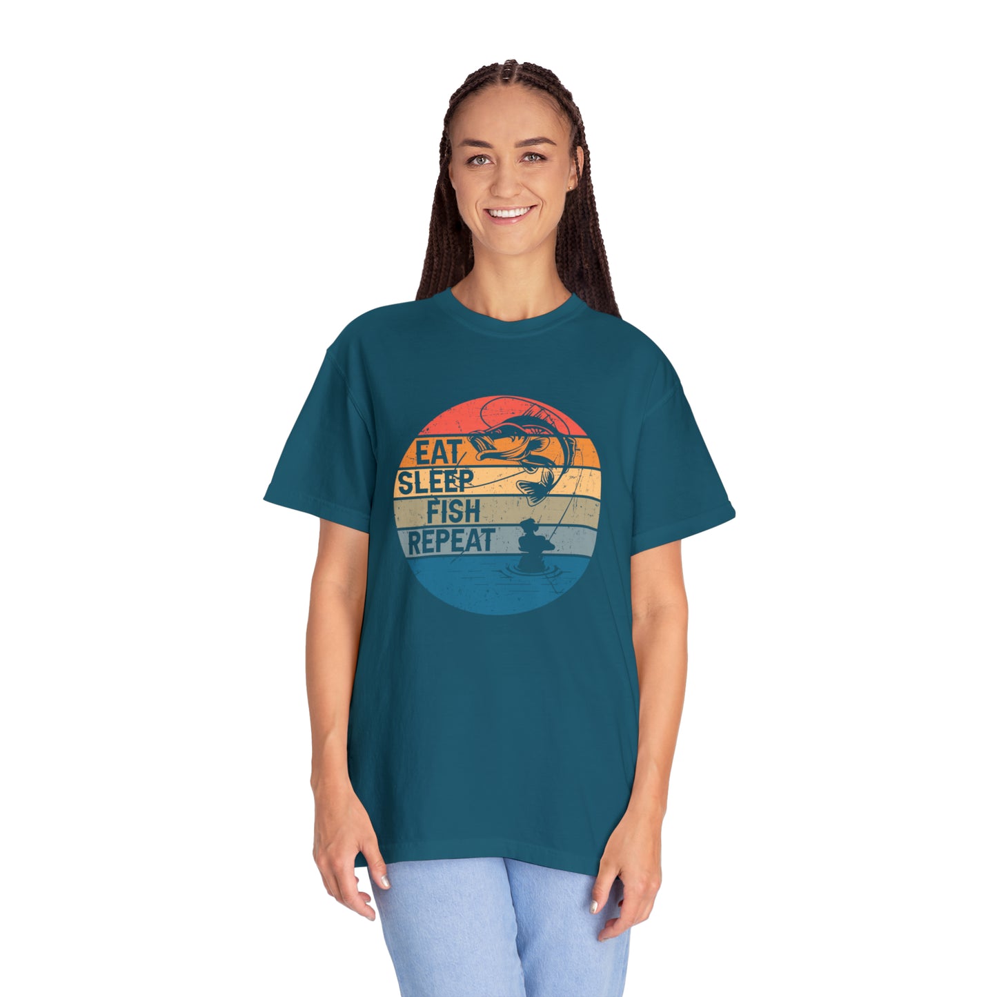 Eat Sleep Fish Repeat T-shirt
